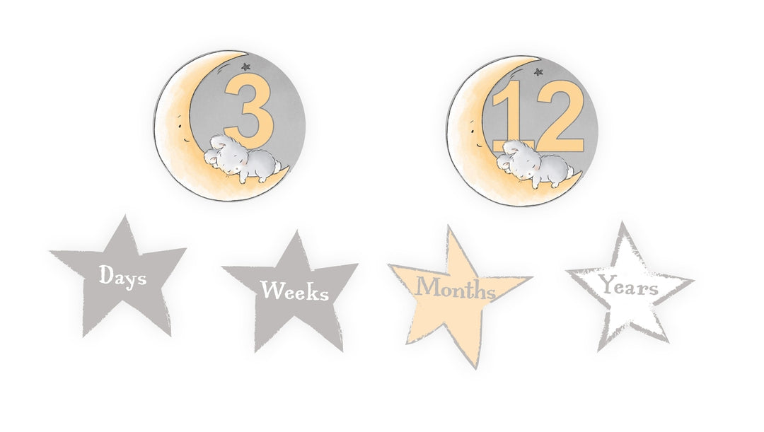 Twinkle Twinkle Milestone Baby Blanket - Soft Keepsake for Newborn Photos, First Birthday & Special Moments - Perfect for Nursery, Photo Shoots & Cherished Memories