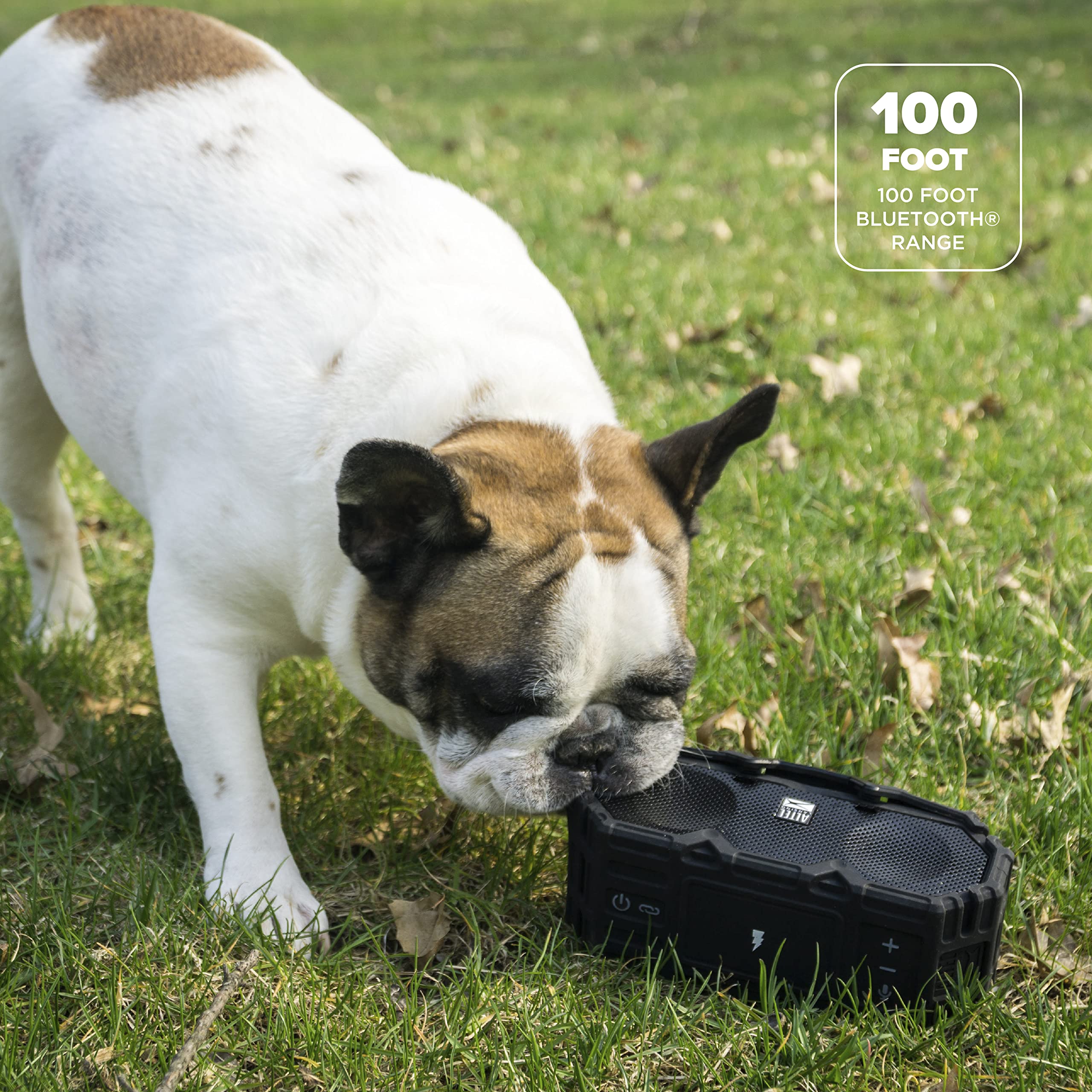 Altec Lansing x Realtree® IMW580 Rugged Bluetooth Speaker with Qi Wireless Charging | 20-Hour Battery Life | IP67 Waterproof | Heavy-Duty Design | LED Lights | 100ft Wireless Range | Voice Assistant | Perfect for Camping, Hiking & Outdoor Adventures