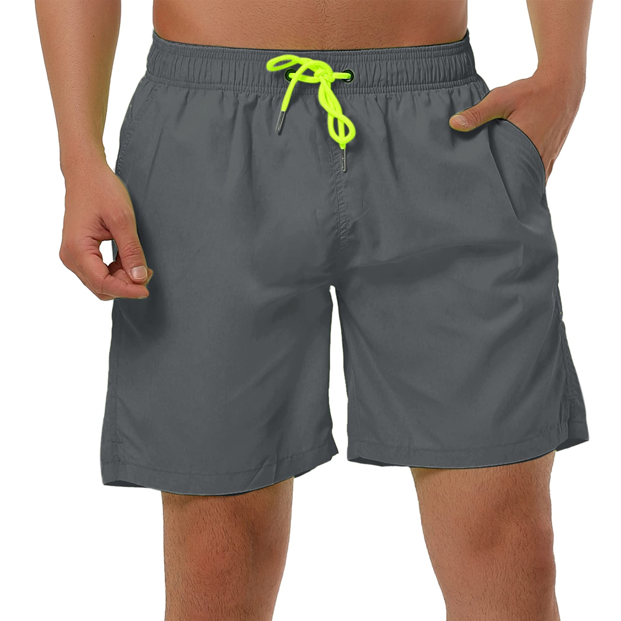 Lars Amadeus Men's Quick-Dry Swim Shorts with Mesh Lining - Comfortable Beach Shorts for Swimming, Surfing & Summer Outdoor Activities | Perfect for Pool, Vacation & Water Sports