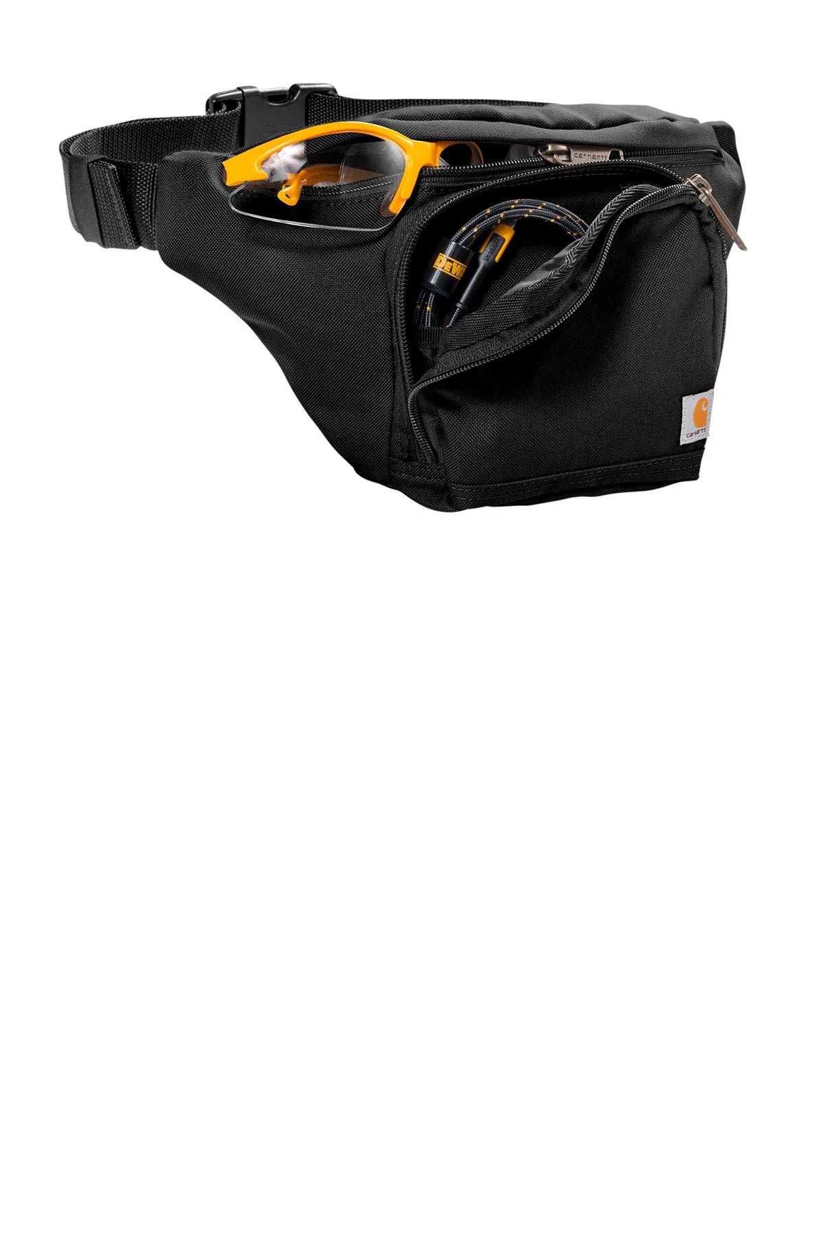 Carhartt Waist Pack for Men & Women - Durable Black Fanny Pack for Hiking, Travel & Everyday Use
