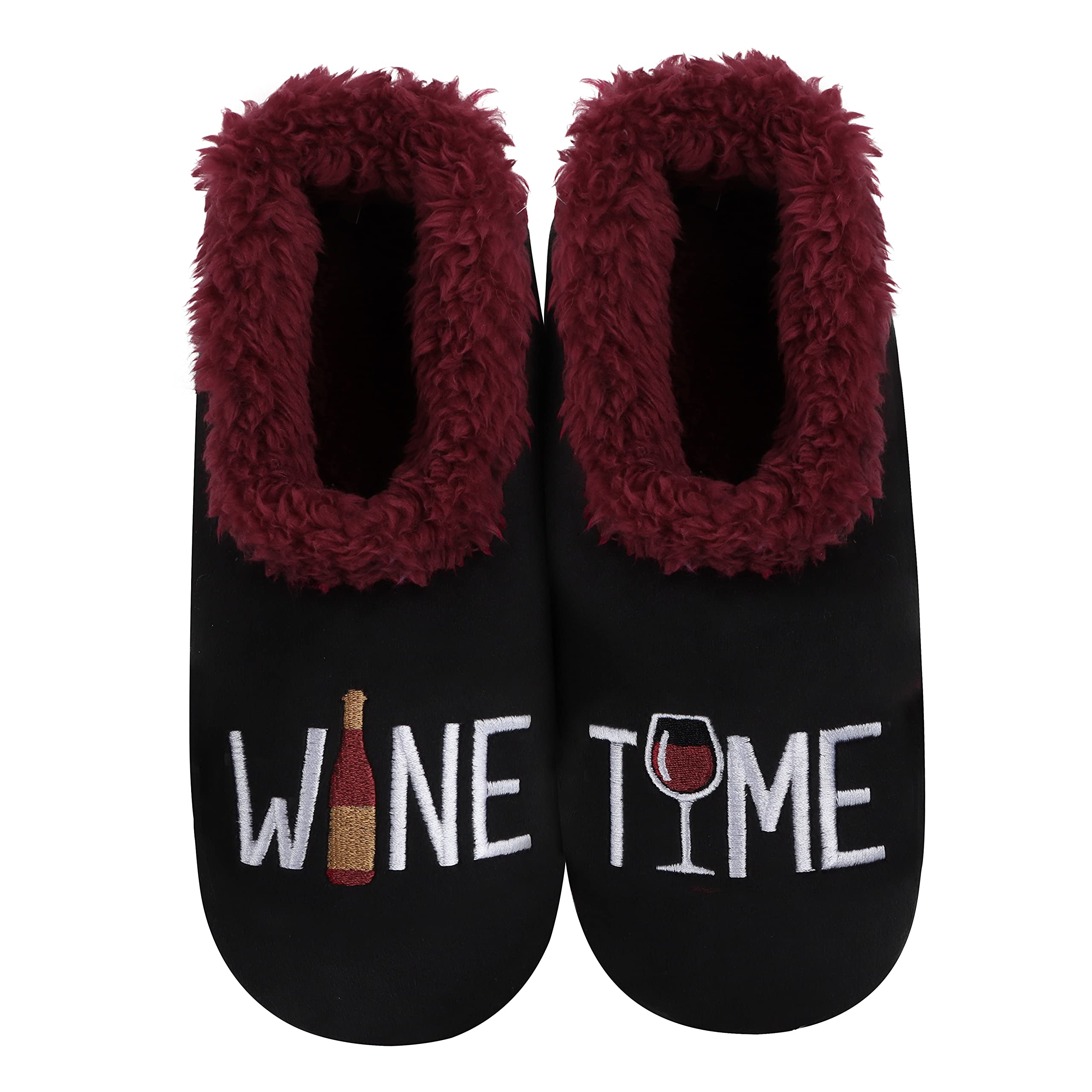 Cozy Sherpa-Lined Slipper Socks for Women - Non-Slip Fuzzy Winter Slippers with Warm Fleece Lining - Perfect for Indoor Comfort, Lounge Wear & Cold Weather Relaxation