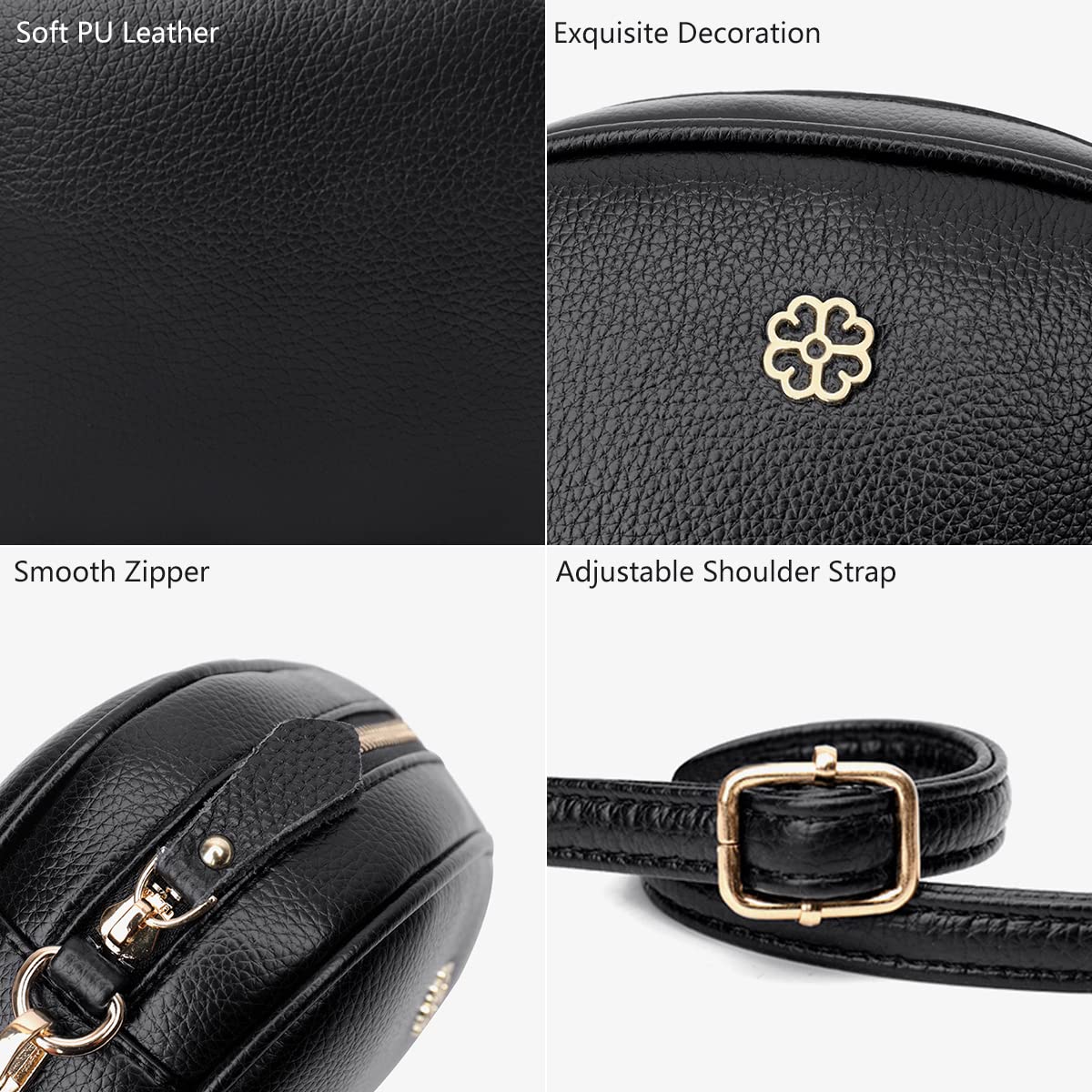 Stylish Women's Small Crossbody Bag - PU Leather Shoulder Purse with Phone Pocket | Multi-Functional Wallet Handbag for Daily Use, Travel & Shopping
