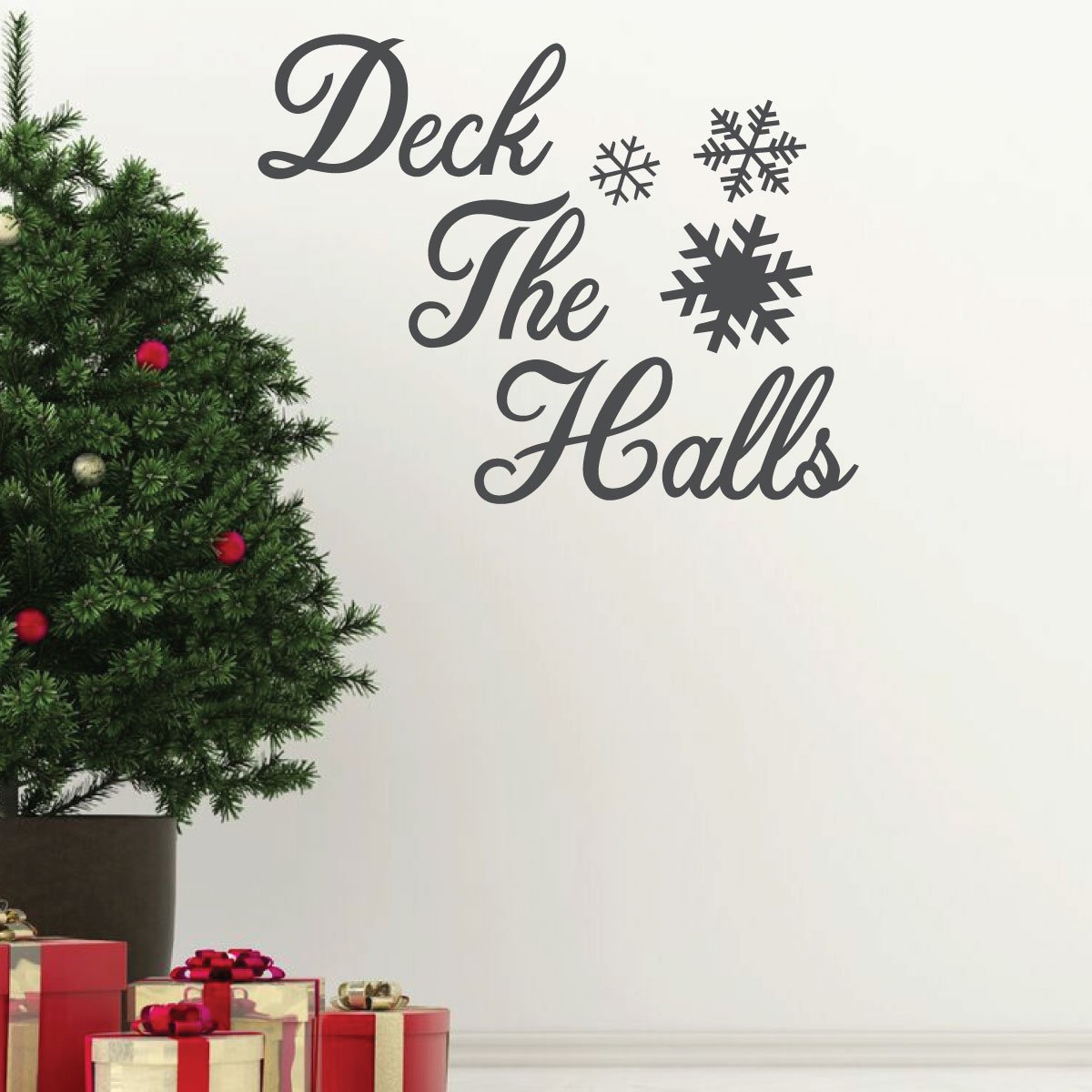 Christmas Wall Decal - Holiday Vinyl Stickers for Home Decor - Perfect for Living Room, Family Room & Seasonal Decoration | Easy Peel & Stick Design for Festive Home Makeover