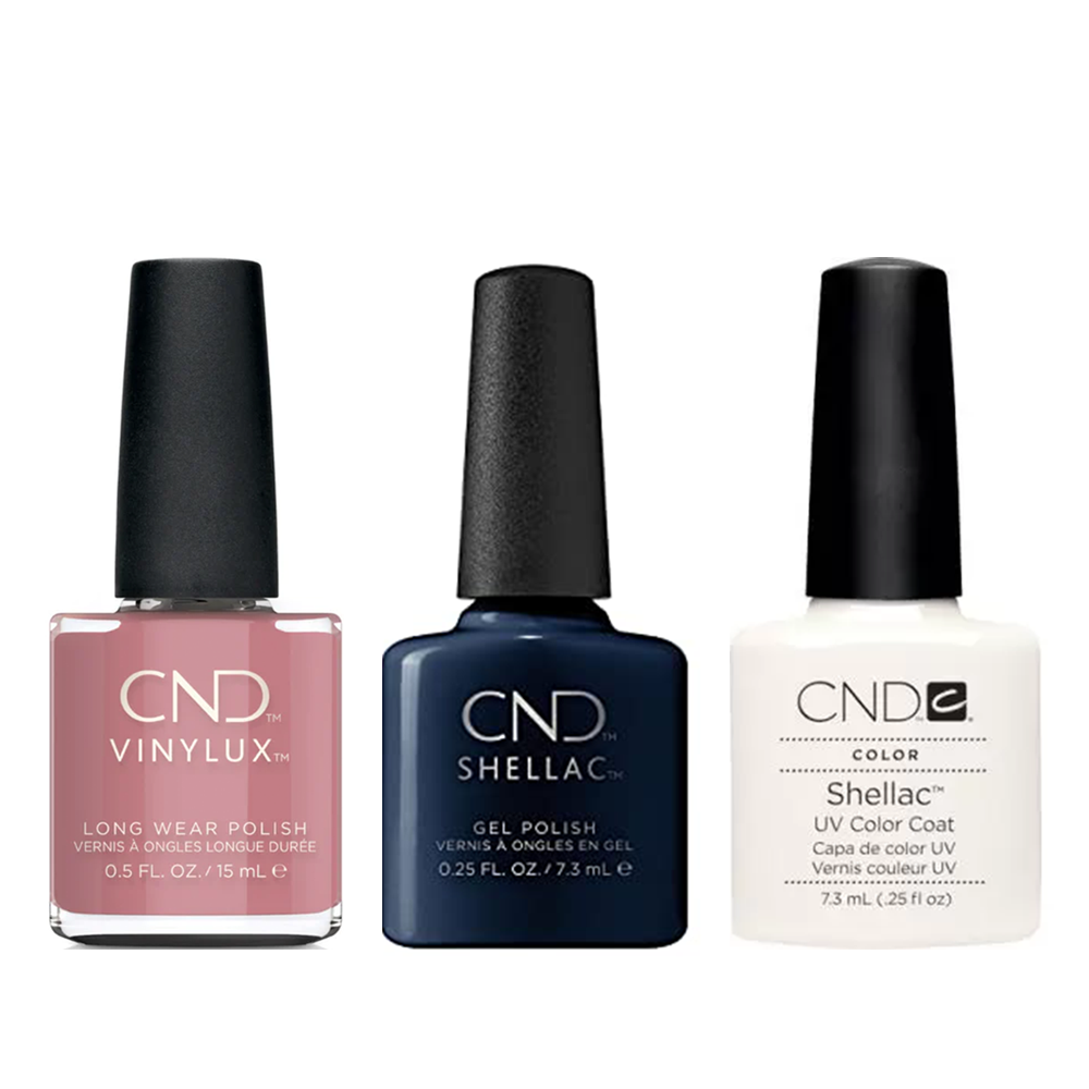 CND Shellac Best Selling Colors Trio - Professional UV/LED Gel Polish Set for Nail Salon & Home Manicure