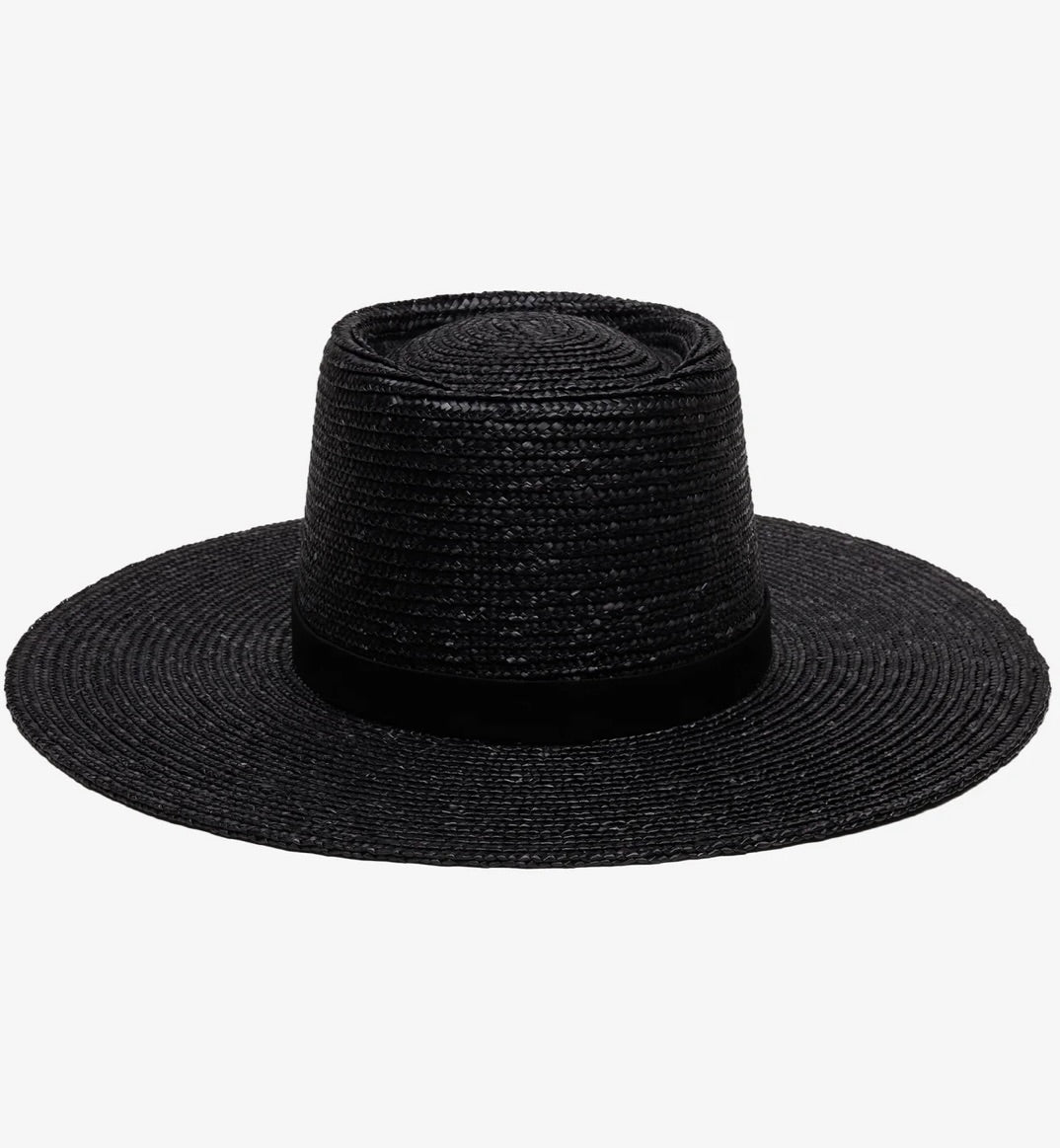 Everly Black Hat for Women - Stylish Wide Brim Sun Hat for Outdoor, Beach, and Summer Fashion