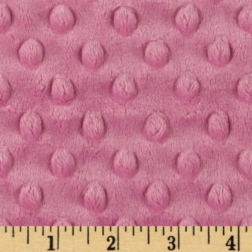 Shannon Minky Cuddle Dimple Dusty Rose Fabric by the Yard - Ultra Soft Plush Fleece Material for Baby Blankets, DIY Sewing Projects & Cozy Home Decor
