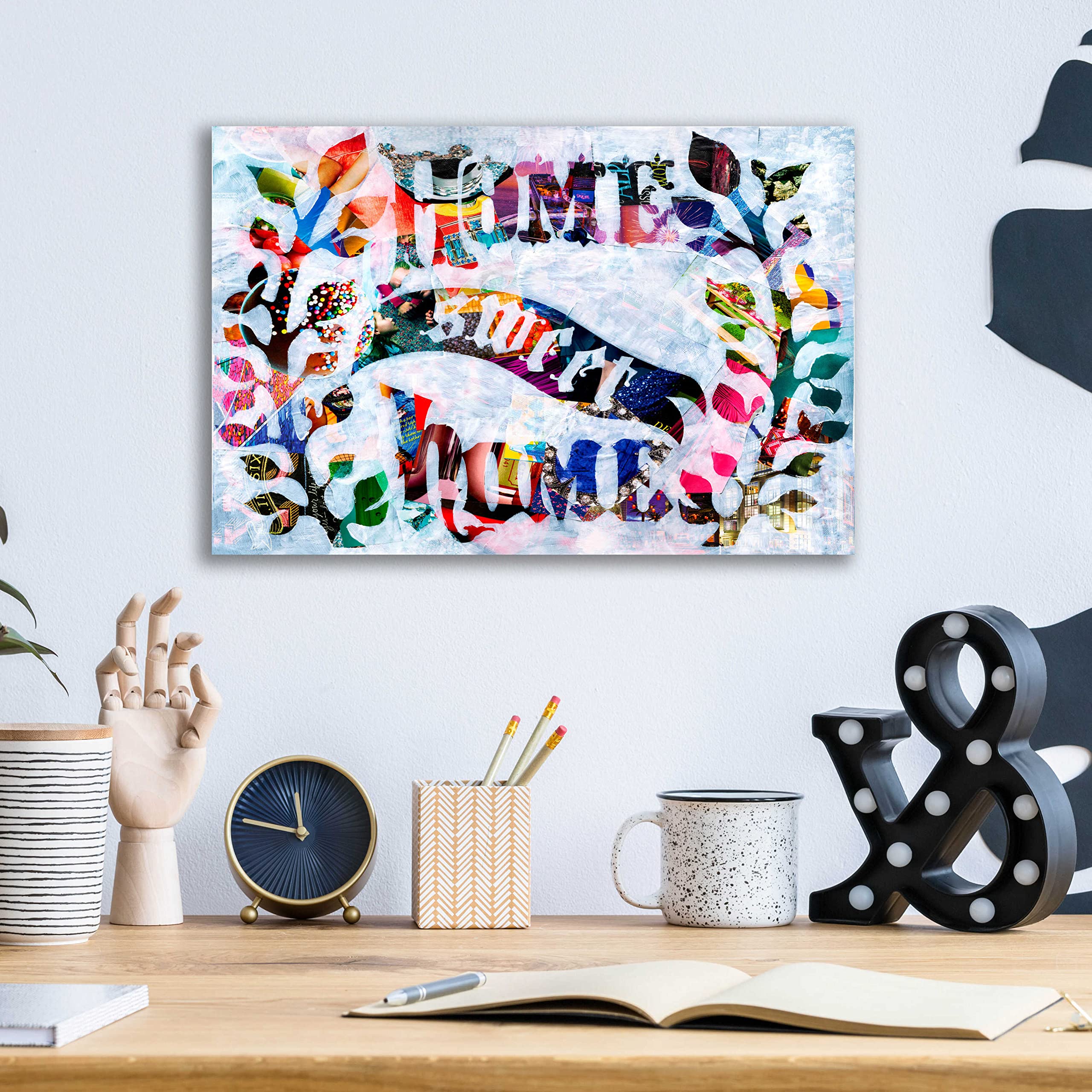 Epic 'Home Sweet Home' Acrylic Glass Wall Art by Artpoptart - 16