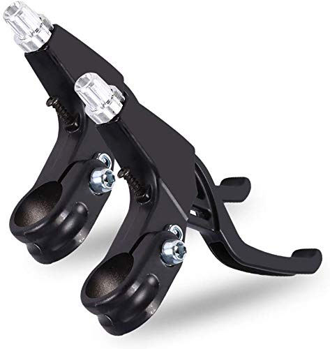Yiio 1 Pair Universal Bike Brake Levers - Lightweight Aluminum Alloy Bicycle Handlebars for Mountain Bikes, Kids Bikes & Folding Bikes (2.2cm Diameter) | Perfect for MTB, BMX & Commuting Rides