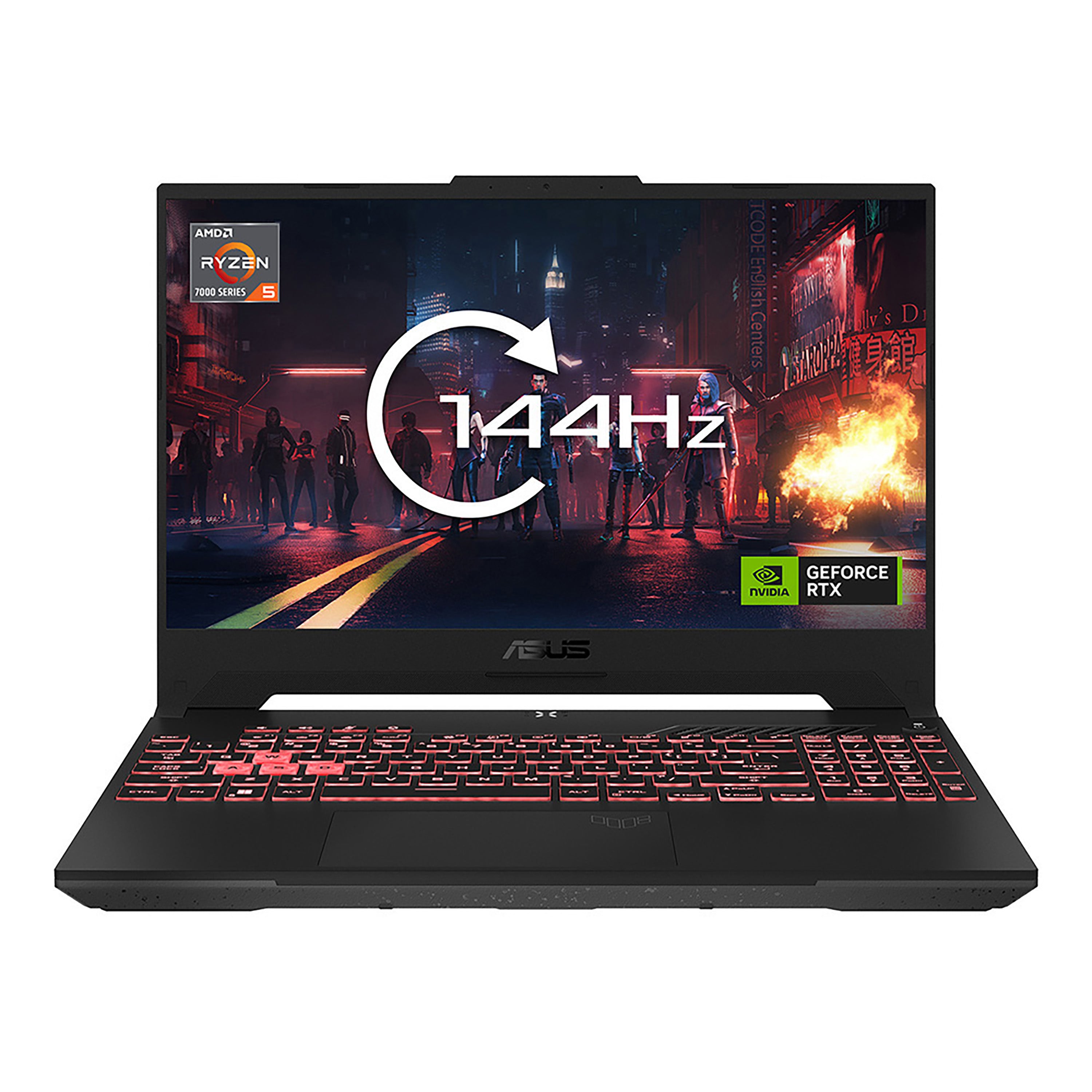 ASUS TUF Gaming A15 FA507NU Laptop - AMD Ryzen 5 7535HS (Up to 4.55GHz), NVIDIA GeForce RTX 4050, 16GB RAM, 512GB NVMe SSD, 15.6