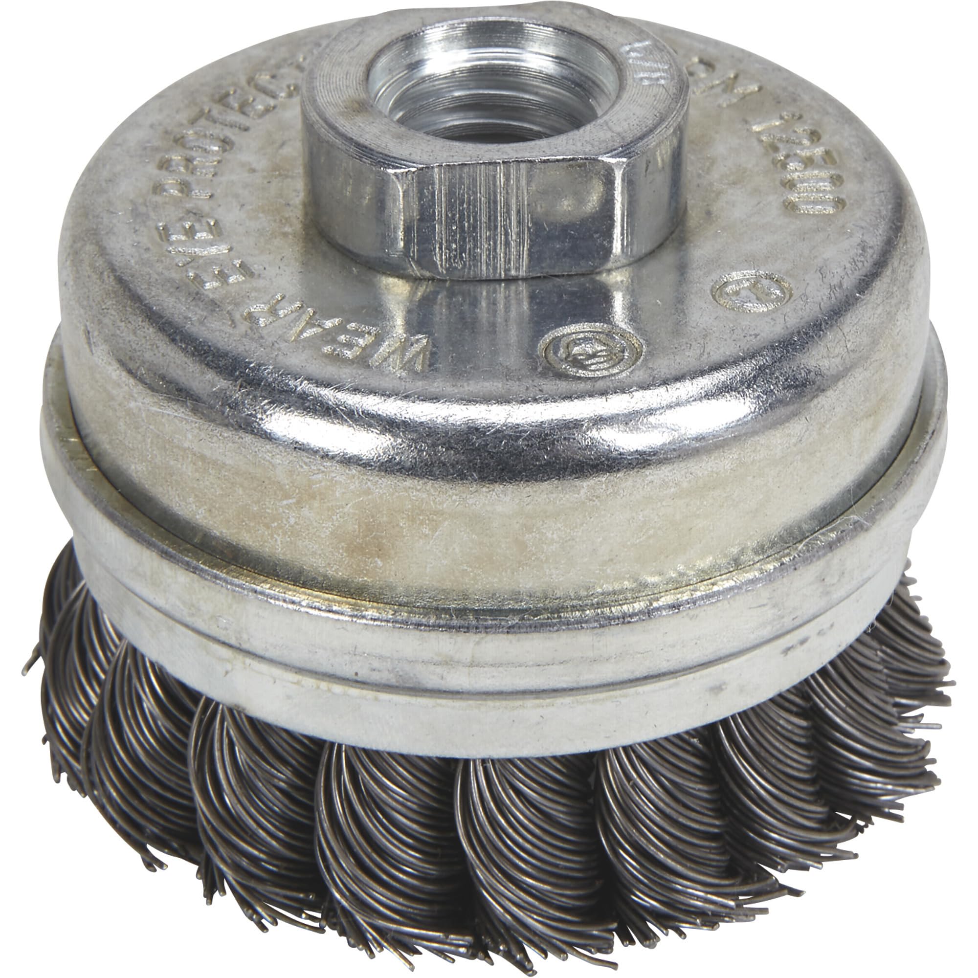 Klutch 2.5 Inch Twisted Knot Cup Brushes - 5 Pack for Metal Cleaning, Rust Removal & Surface Preparation - Ideal for Grinding, Deburring & Weld Cleaning