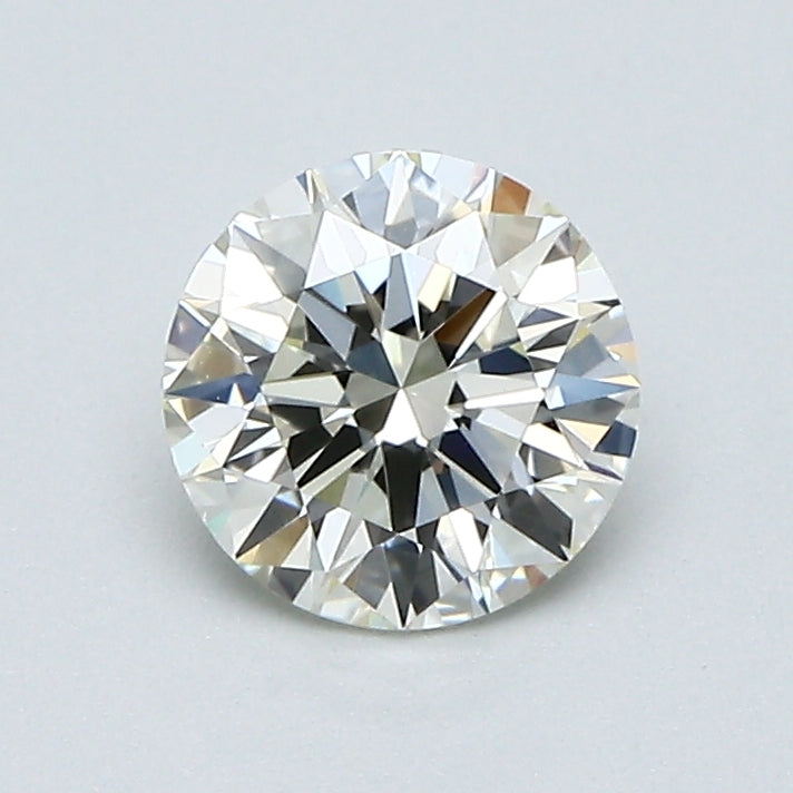 0.78 Carat Round Brilliant Diamond Ring - K Color VS1 Clarity Certified Natural Diamond for Engagement, Wedding & Anniversary Jewelry Gifts
