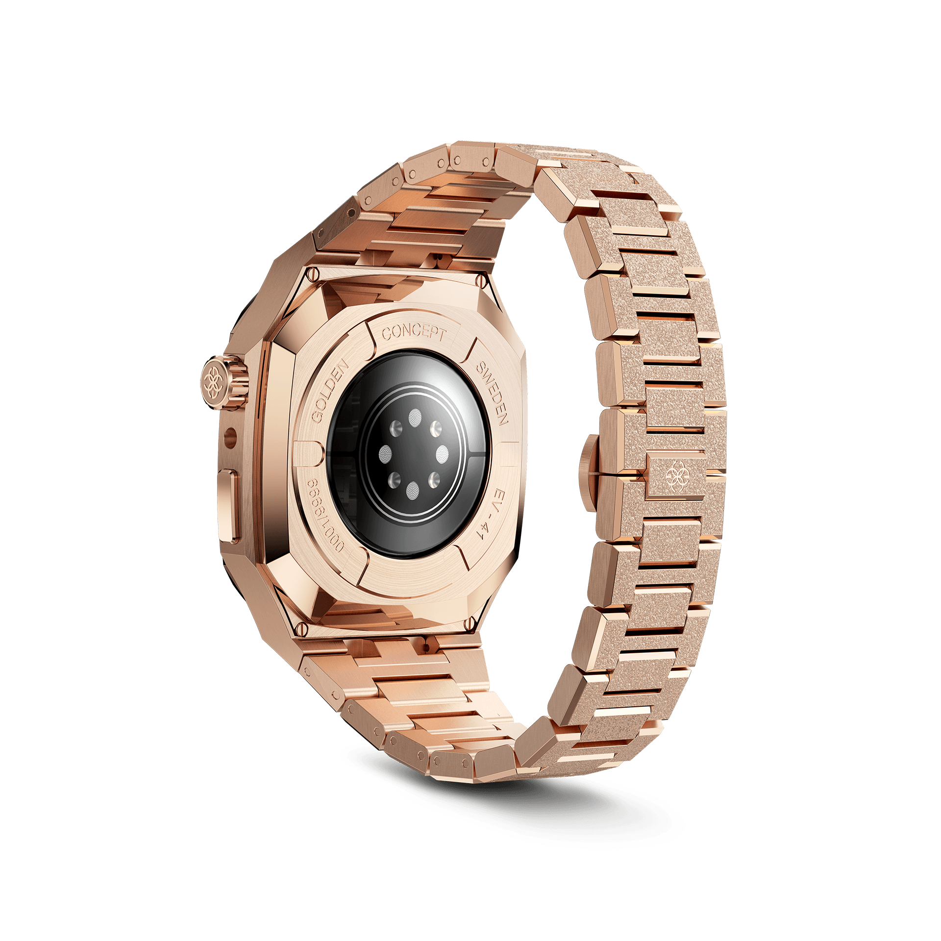Apple Watch Case for Series 7/8/SE - EVF41 Rainbow Frosted Rose Gold Protective Cover | Perfect for Gym, Running & Everyday Use