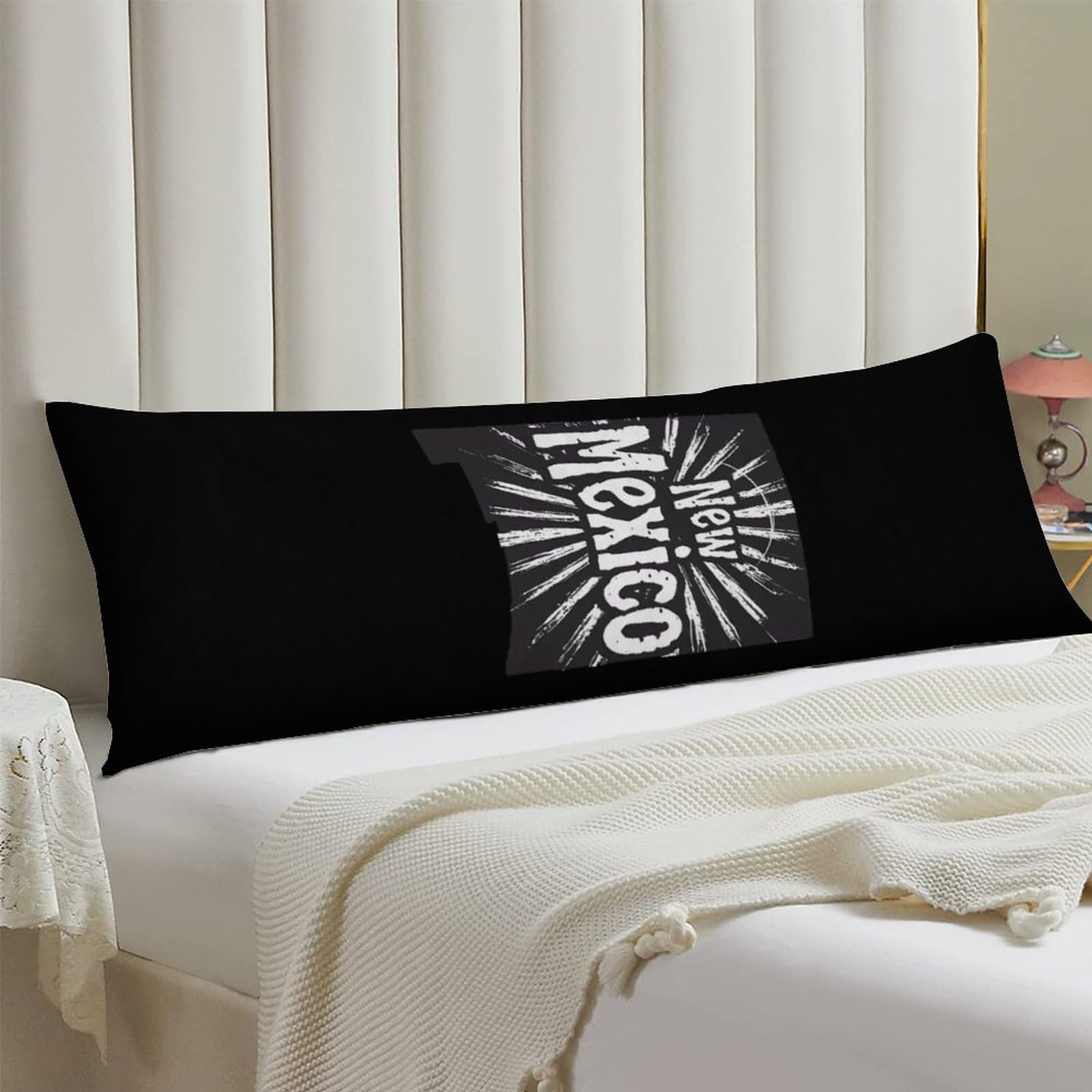 Premium New Mexico Polyester Body Pillow Cover - Soft Hypoallergenic Pillowcase 20x54 Inches - Perfect for Bed, Sofa & Dorm Room Comfort