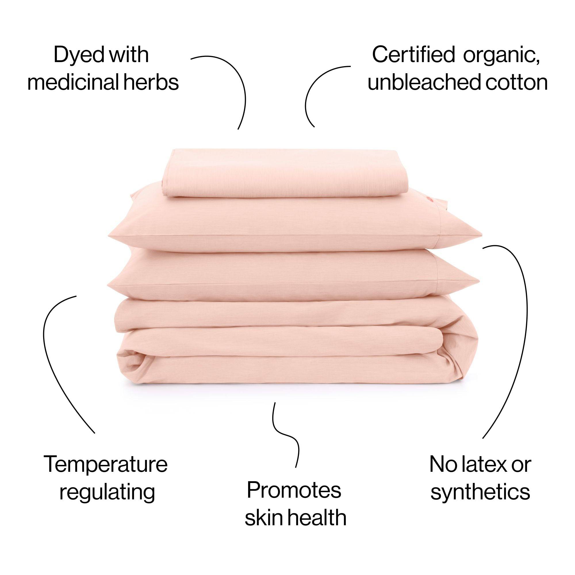 Organic Duvet Cover Set - 100% Cotton Breathable Bedding Set, Queen Size, Soft & Hypoallergenic for All Seasons - Perfect for Cozy Nights, Guest Rooms & Eco-Friendly Home Decor