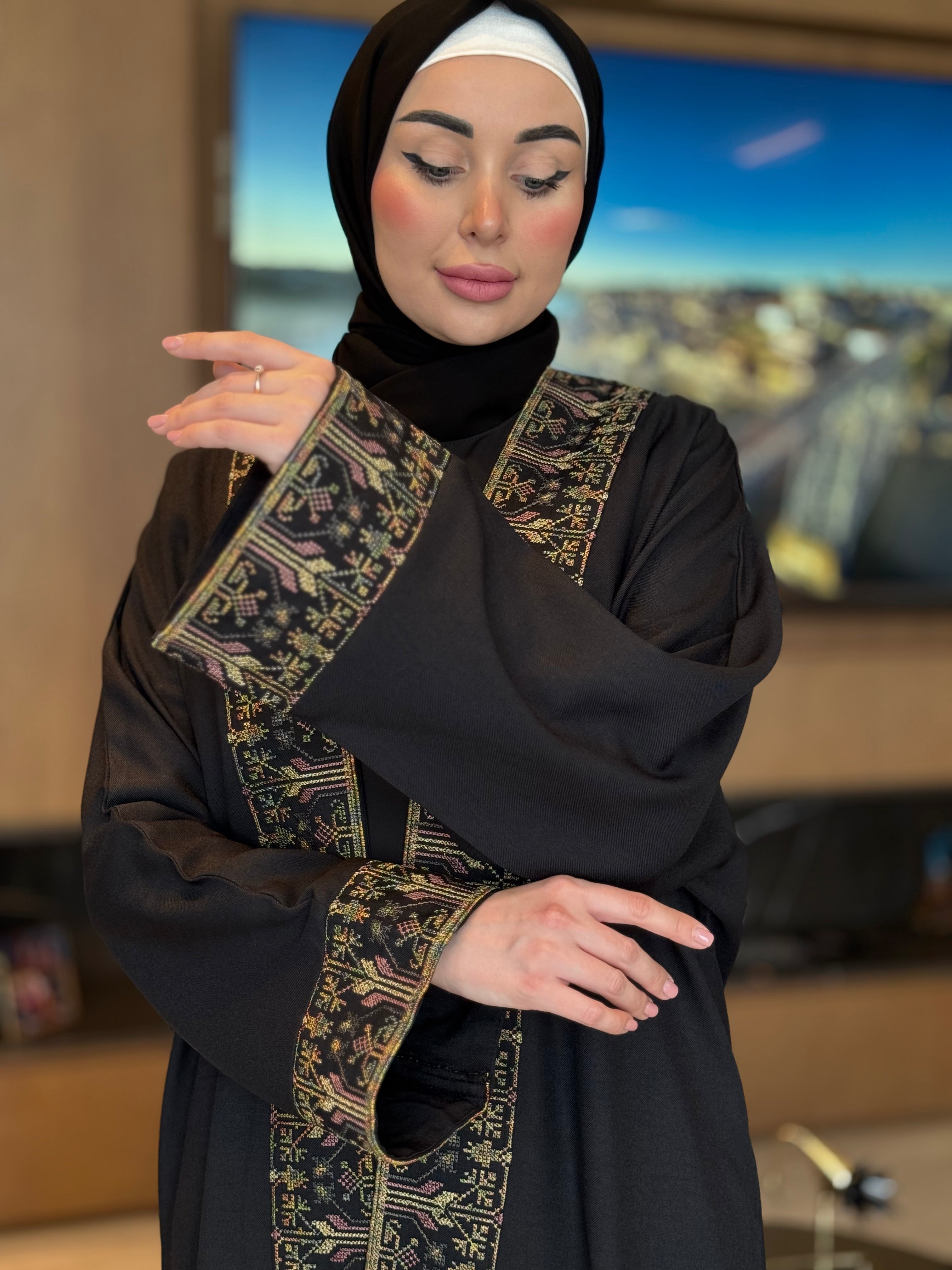 Golden Embroidered Melange Cardigan for Women - Timeless Elegance Sweater for Fall & Winter - Cozy Knitwear for Office, Date Night and Casual Outings