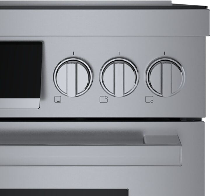 Bosch 30-Inch Stainless Steel Electric Induction Range - 3.9 cu. ft. Capacity, Industrial Style (Model HIS8055C) - Perfect for Modern Kitchens & Professional Cooking