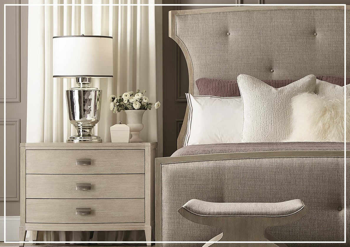 Bernhardt East Hampton Upholstered Panel Bed - Queen Size Upholstered Bed Frame with Button Tufted Headboard - Luxurious Bedroom Furniture for Master Bedroom & Guest Room