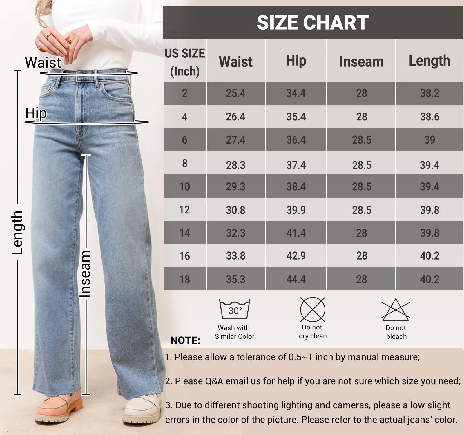 Women's High Waisted KDF Straight Leg Jeans - Frayed Raw Hem, Stretchy Loose Fit Cropped Wide Leg Baggy Pants | Casual Outfit, Streetwear Style for Everyday Wear