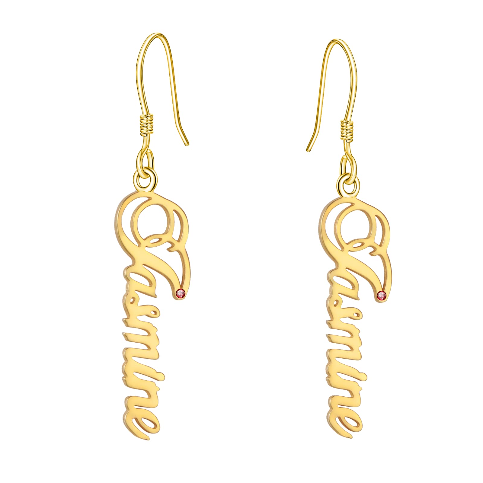 Personalized Name Earrings for Women - Custom Dangle Earrings with Your Name - Unique Gift for Her - Perfect for Birthdays, Anniversaries & Special Occasions