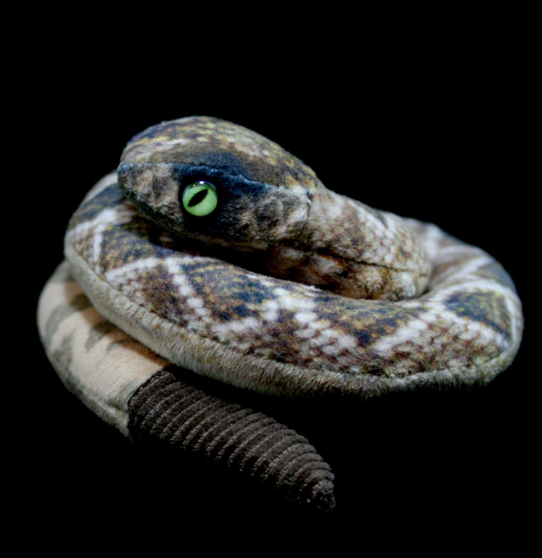 Mini Rattlesnake Puppet - Realistic Snake Toy for Kids & Adults - Fun Educational Animal Hand Puppet for Storytelling, Role Play & Classroom Activities