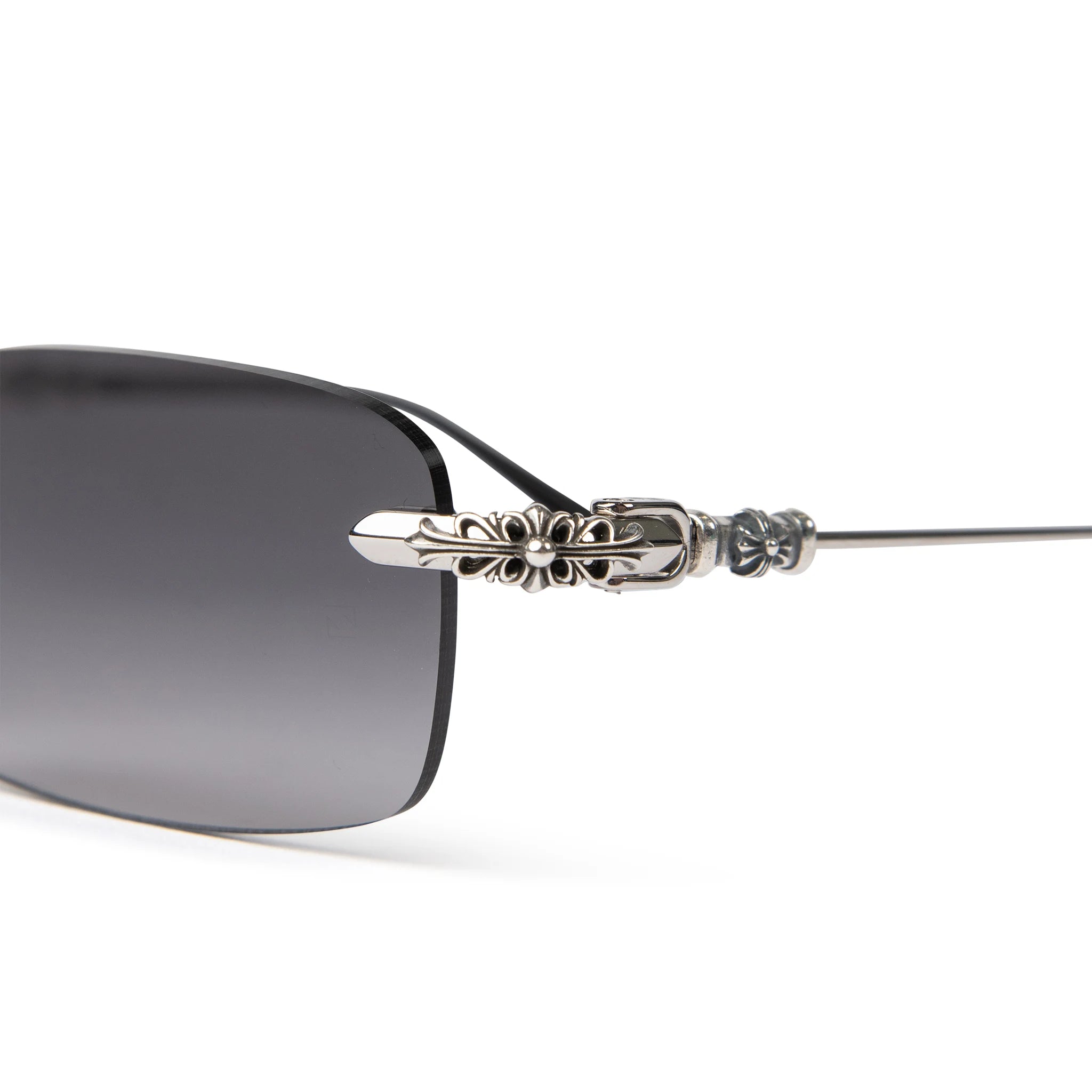 Chrome Hearts Pills III Silver Black Sunglasses - Luxury Designer Shades for Men & Women - UV Protection - Perfect for Outdoor Activities, Travel & Fashion Statements
