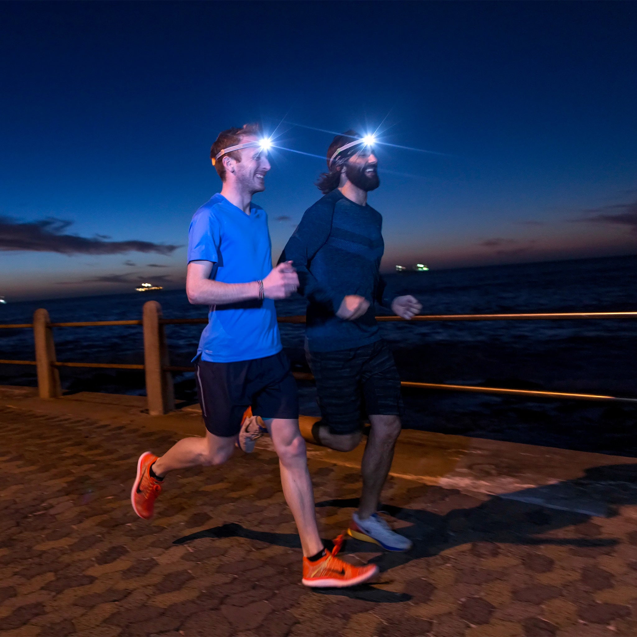 NEO4 Rechargeable LED Headlamp - 500 Lumens Waterproof Headlight for Camping, Hiking, Running & Outdoor Activities - Hands-Free Light with Adjustable Headband