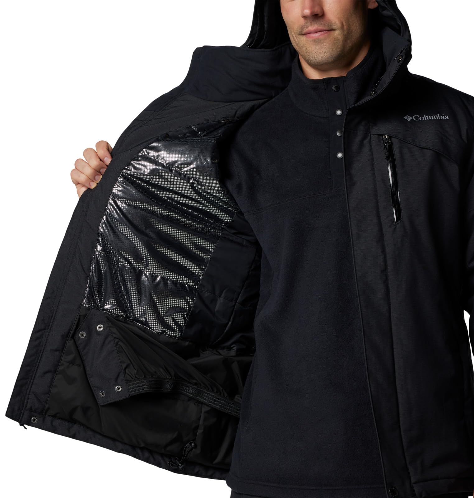 Columbia Men's Last Tracks II Jacket - Waterproof Winter Coat for Hiking & Outdoor Activities | Windproof Insulated Ski Jacket for Cold Weather Adventures