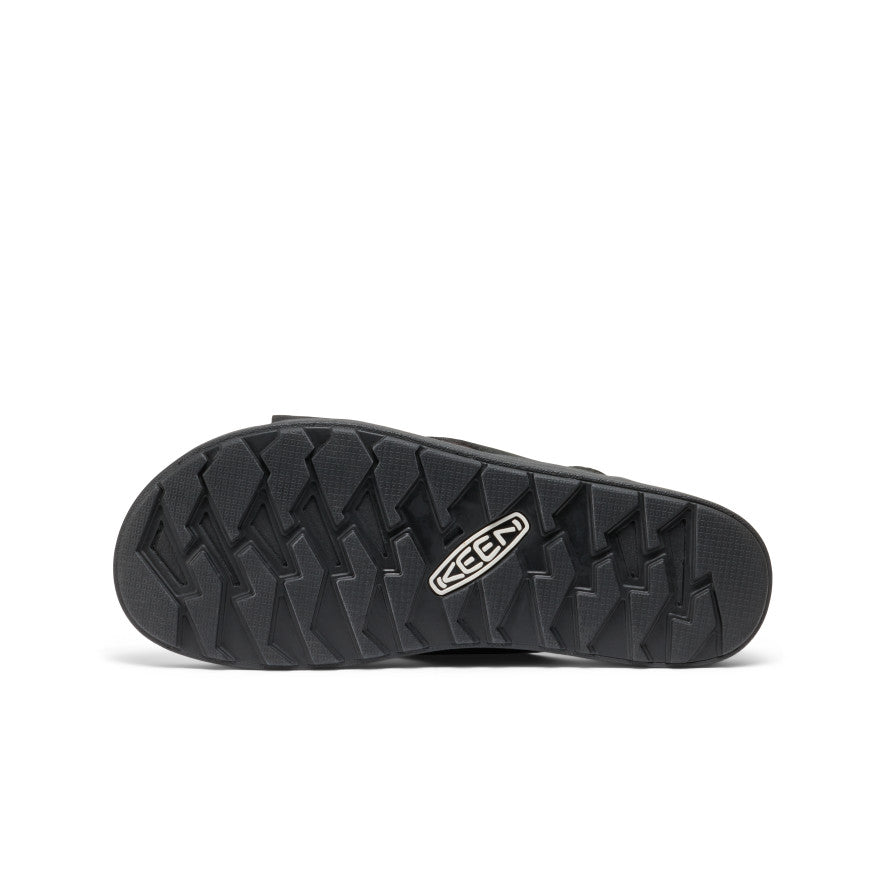 Women's Elle Luxe Cross Strap Sandals - Black/Black | Comfortable Summer Shoes for Beach, Vacation & Casual Outings