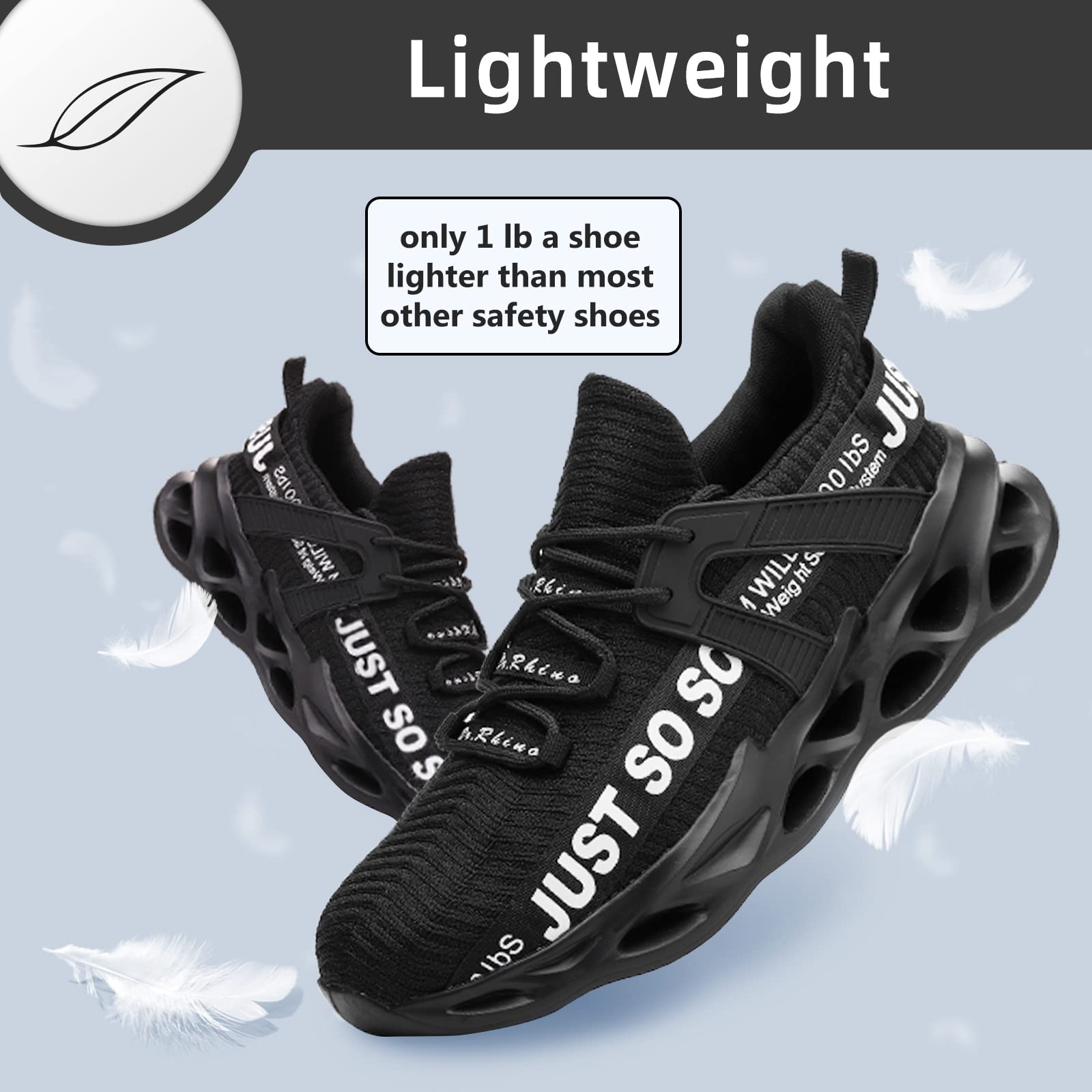 Furuian Steel Toe Shoes for Women & Men - Lightweight Safety Work Sneakers with Comfort Toe Protection | Perfect for Construction, Warehouse & Industrial Work