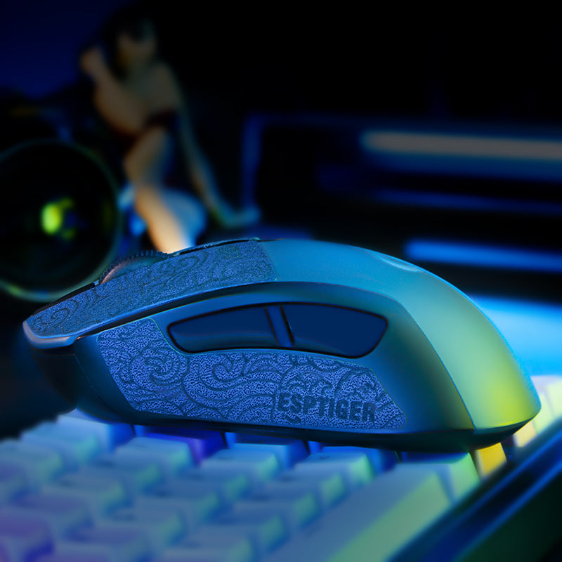 eSports Tiger Gaming Mouse Grip Tape for Logitech G403 G603 G703 - Non-Slip, Enhanced Control for FPS, MOBA, and eSports Gaming