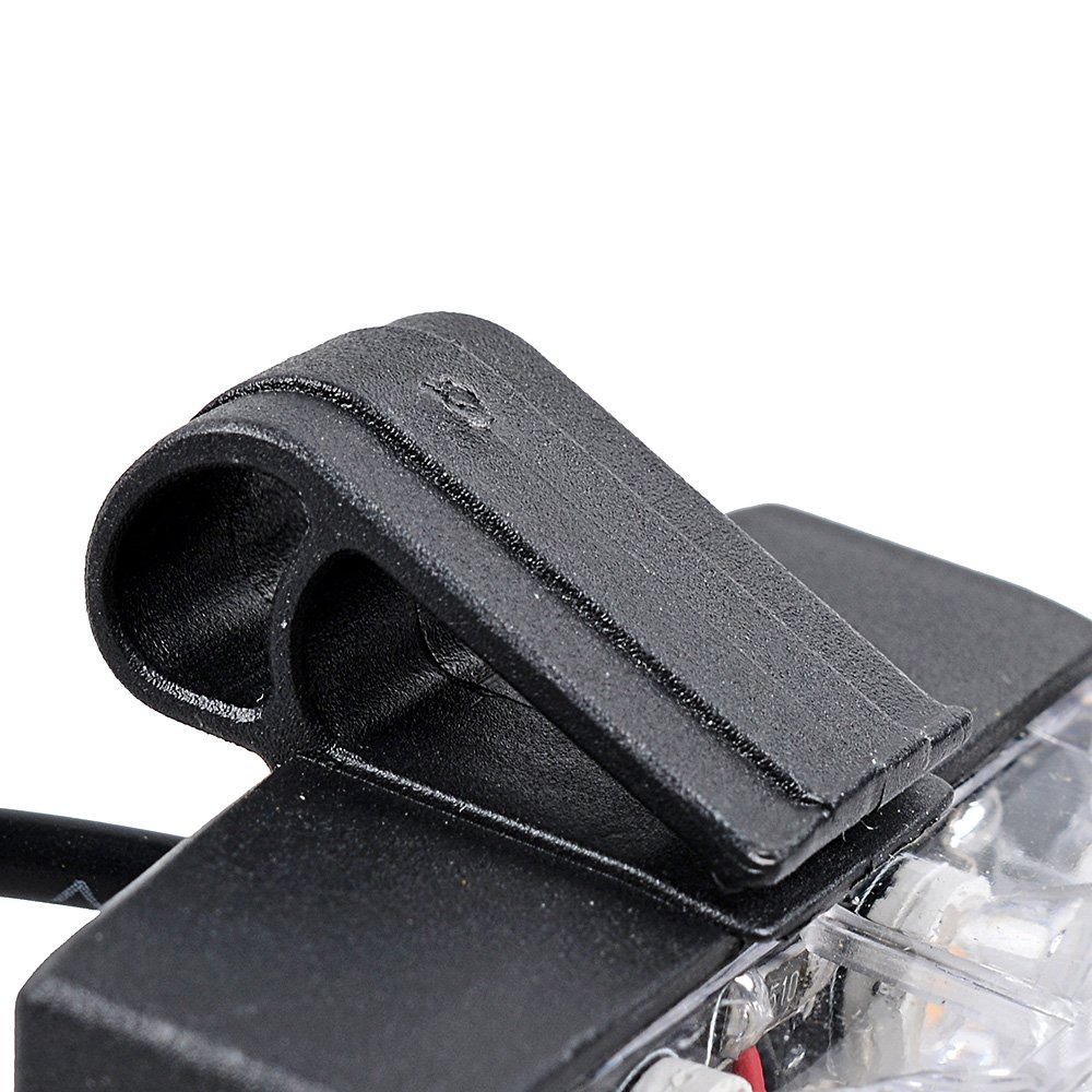 16pcs 2-LED Amber White Emergency Warning Flashing Strobe Light Bar Kit for Trucks, Trailers, RVs - Heavy Duty Hazard Safety Lights for Roadside Emergencies, Construction Vehicles & Off-Road Use