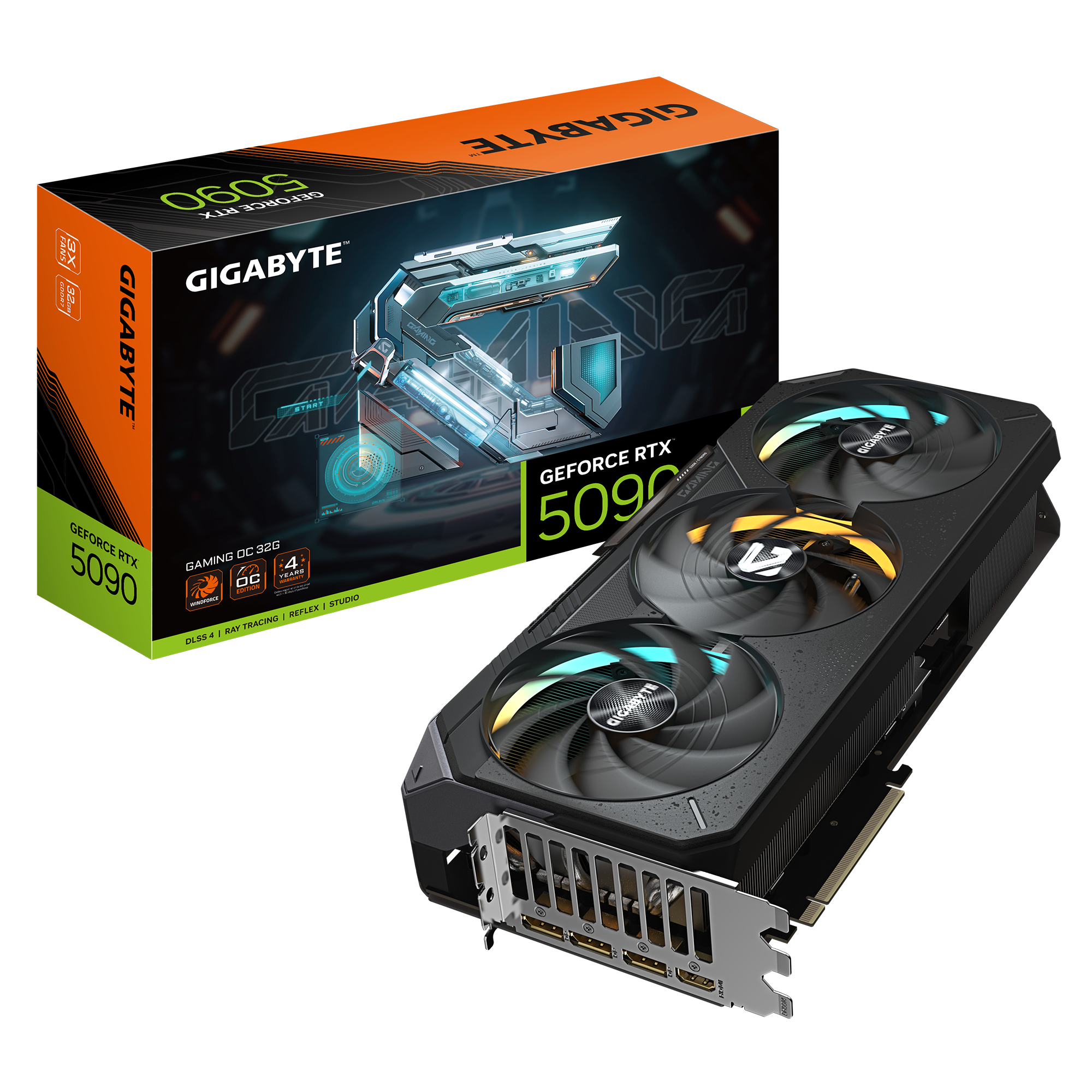 Gigabyte GeForce RTX 5090 Gaming OC 32GB GDDR6 Graphics Card - Ultimate 8K Gaming & VR Performance for PC Builders & Content Creators