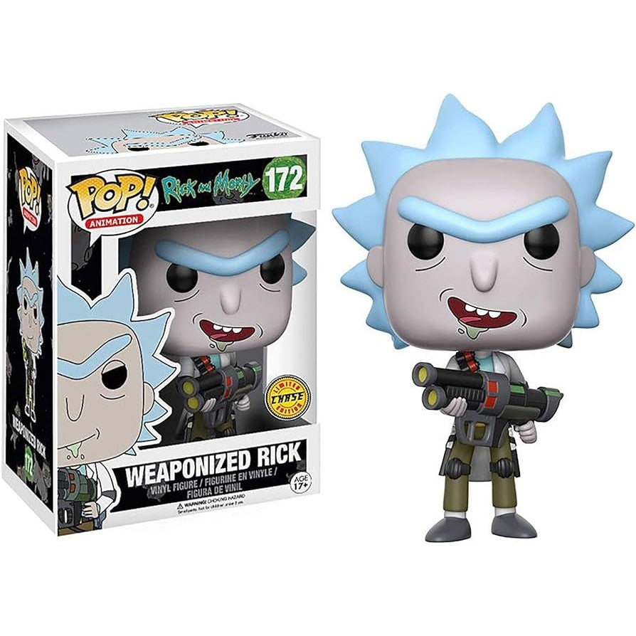 Rick and Morty Limited Edition Weaponized Rick Action Figure - Collectible Toy for Fans, Perfect for Display, Gifts, and Cosplay Scenes