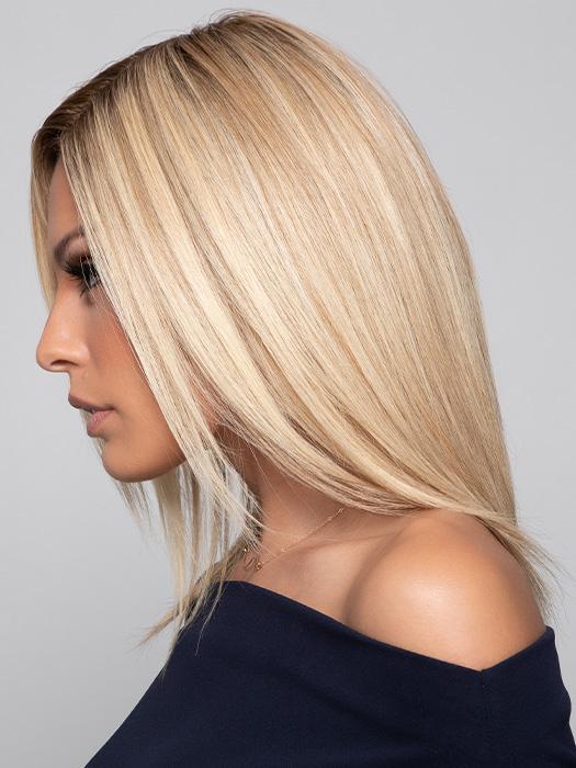 Carrie Lite Human Hair Lace Front Wig with Mono Top - Natural Looking Straight Hair for Daily Wear & Special Occasions