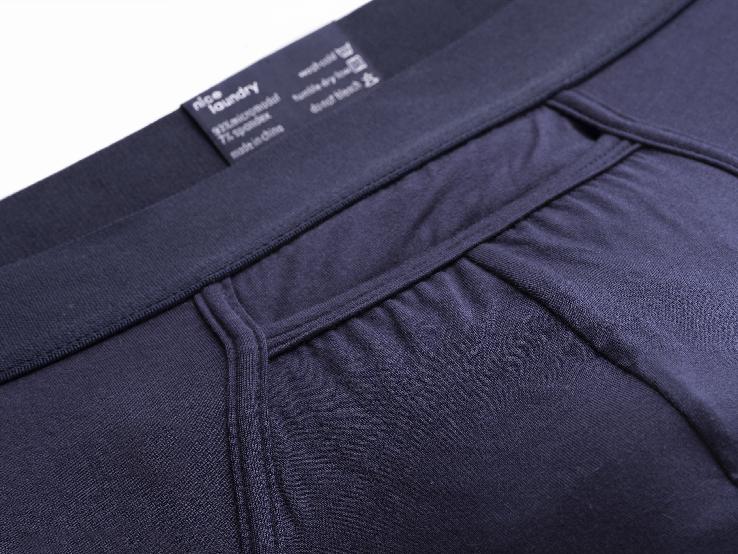 Premium Men's Navy Blue Brief Underwear - Soft Cotton Comfort for Everyday Wear, Workout & Lounge