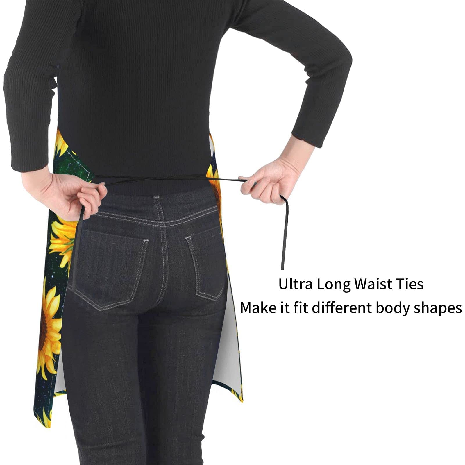 Stylish Adjustable Aprons for Women & Men with Pockets - Perfect for Cooking, Baking & BBQ - Ideal Kitchen & Outdoor Grilling Accessory