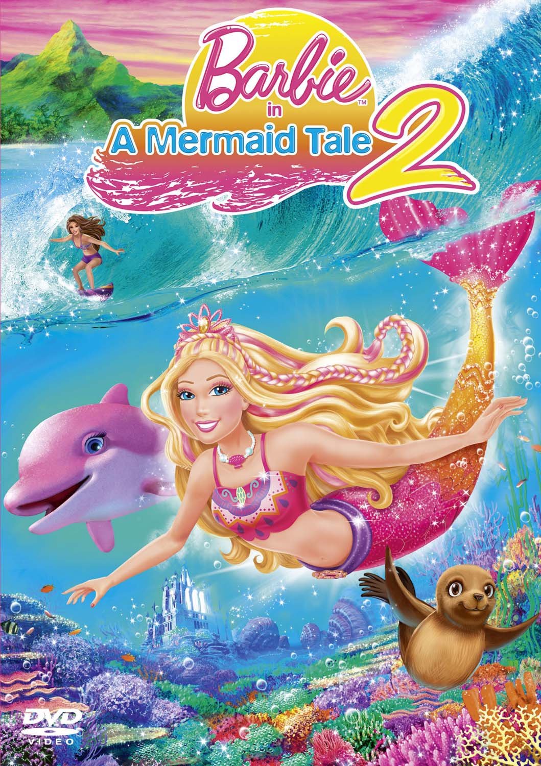 Barbie in a Mermaid Tale 2 DVD - Animated Fantasy Movie for Kids & Family - Perfect for Birthday Gifts & Movie Nights