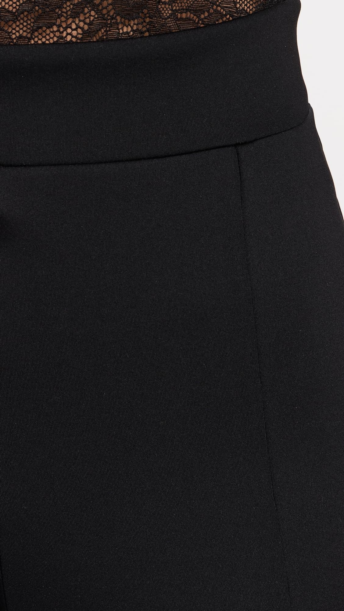 Commando Women's Neoprene 7/8 Split Front Workout Pants - High Waist Yoga Pants for Gym, Running & Outdoor Activities