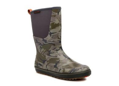 Grundens Men's 12 Inch Waterproof Deck Boots - Non-Slip Fishing & Work Boots for Outdoor, Boating, and Marine Activities