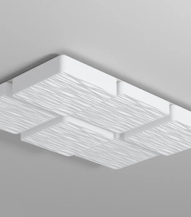 Modern LED Acrylic Rectangle Square Ceiling Light Fixture - Energy Efficient Dimmable Panel Lighting for Living Room, Bedroom, Kitchen & Office