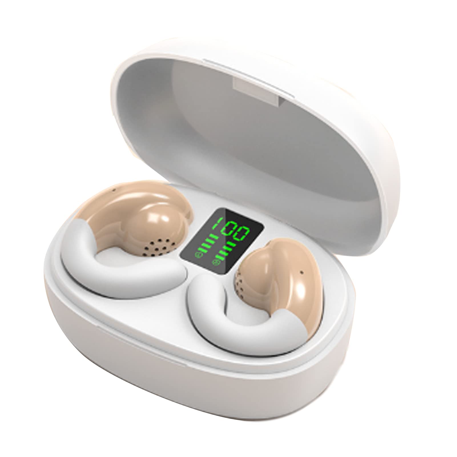 Premium Bone Conduction Wireless Earbuds with Touch Control - Bluetooth 5.3 Open-Ear Headphones, IPX5 Waterproof, Noise Canceling, Secure Earhooks for Cycling, Running, Driving & Workouts - Ideal for Sports & Active Lifestyle