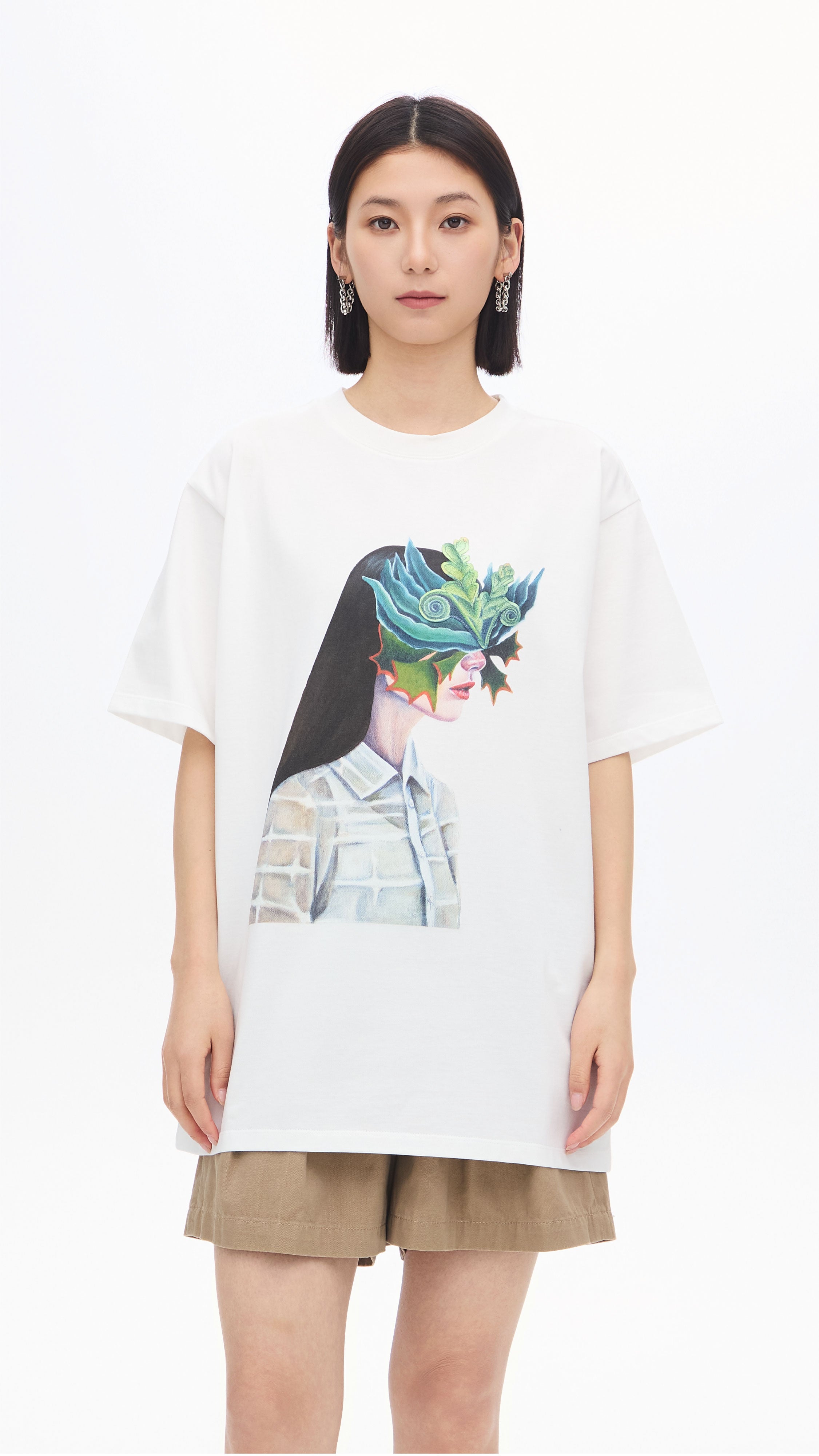 Mariko Enomoto Printed Loose Fit T-Shirt for Women | Comfortable Casual Tee | Perfect for Everyday Wear, Weekend Outings & Travel