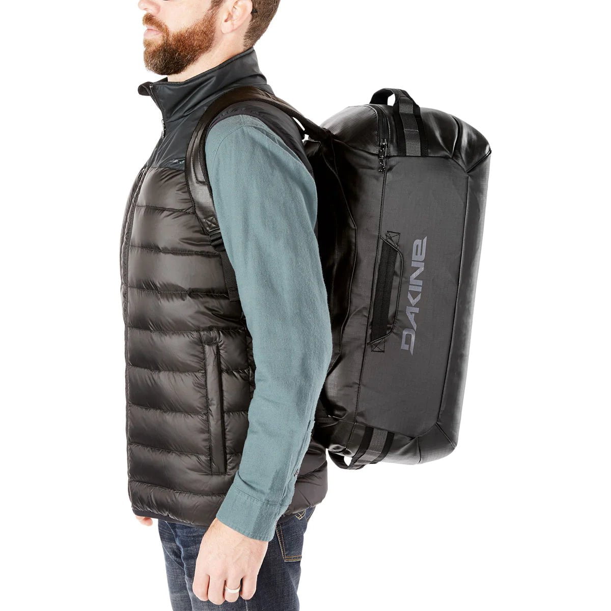 Dakine Ranger Duffle 60L Travel Bag - Stone Ballistic Waterproof Luggage for Camping, Gym & Weekend Getaways