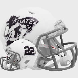 Kansas State Willie Wildcat Riddell Speed Mini Football Helmet - Collectible NCAA Memorabilia for Fans, Display & Gifts - Perfect for Game Day Decor, Sports Collections & Wildcats Memorabilia