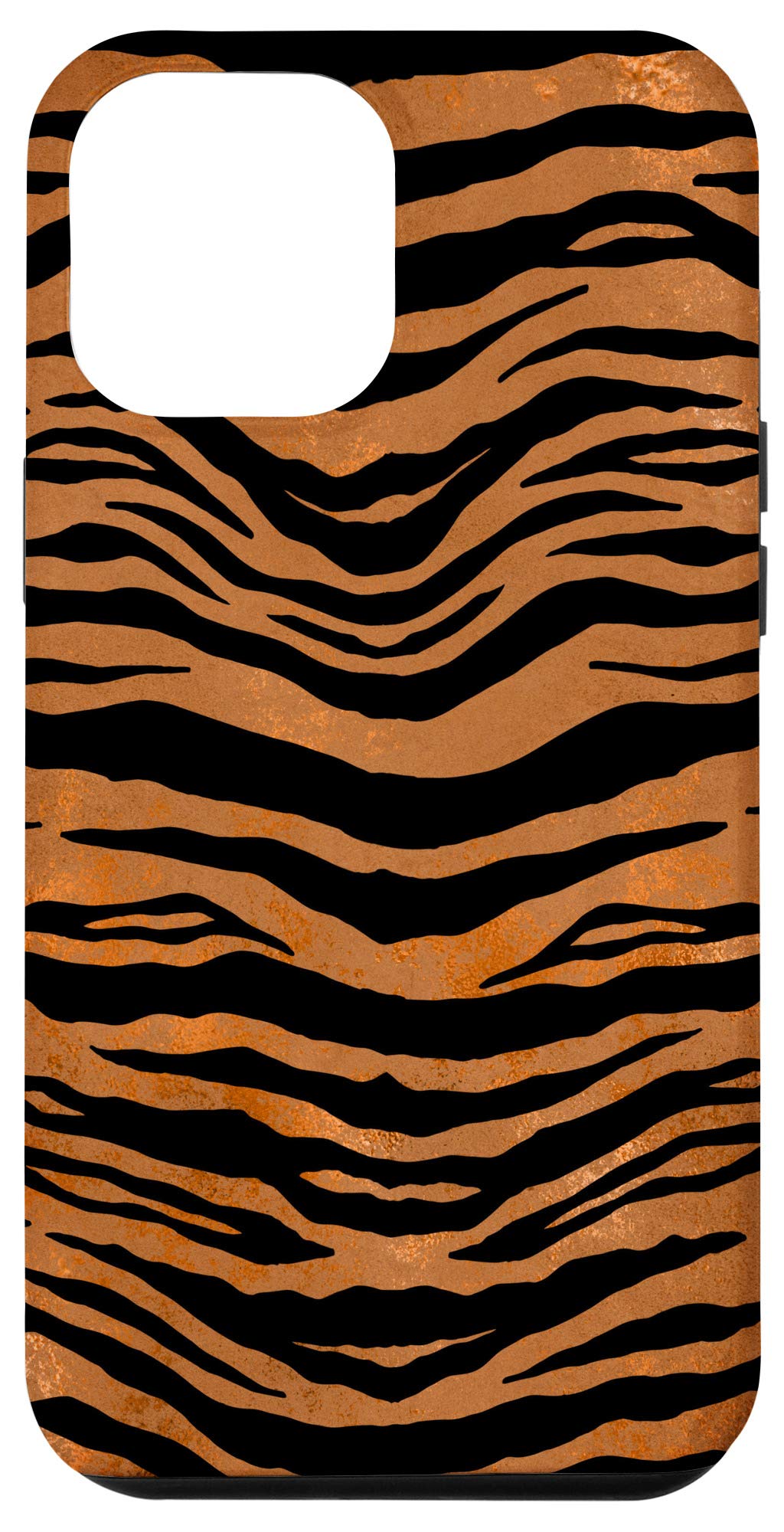 iPhone 12 Pro Max Case - Exotic Safari Black & Brown Tiger Print Design | Premium Protective Cover for Everyday Use, Travel & Outdoor Adventures