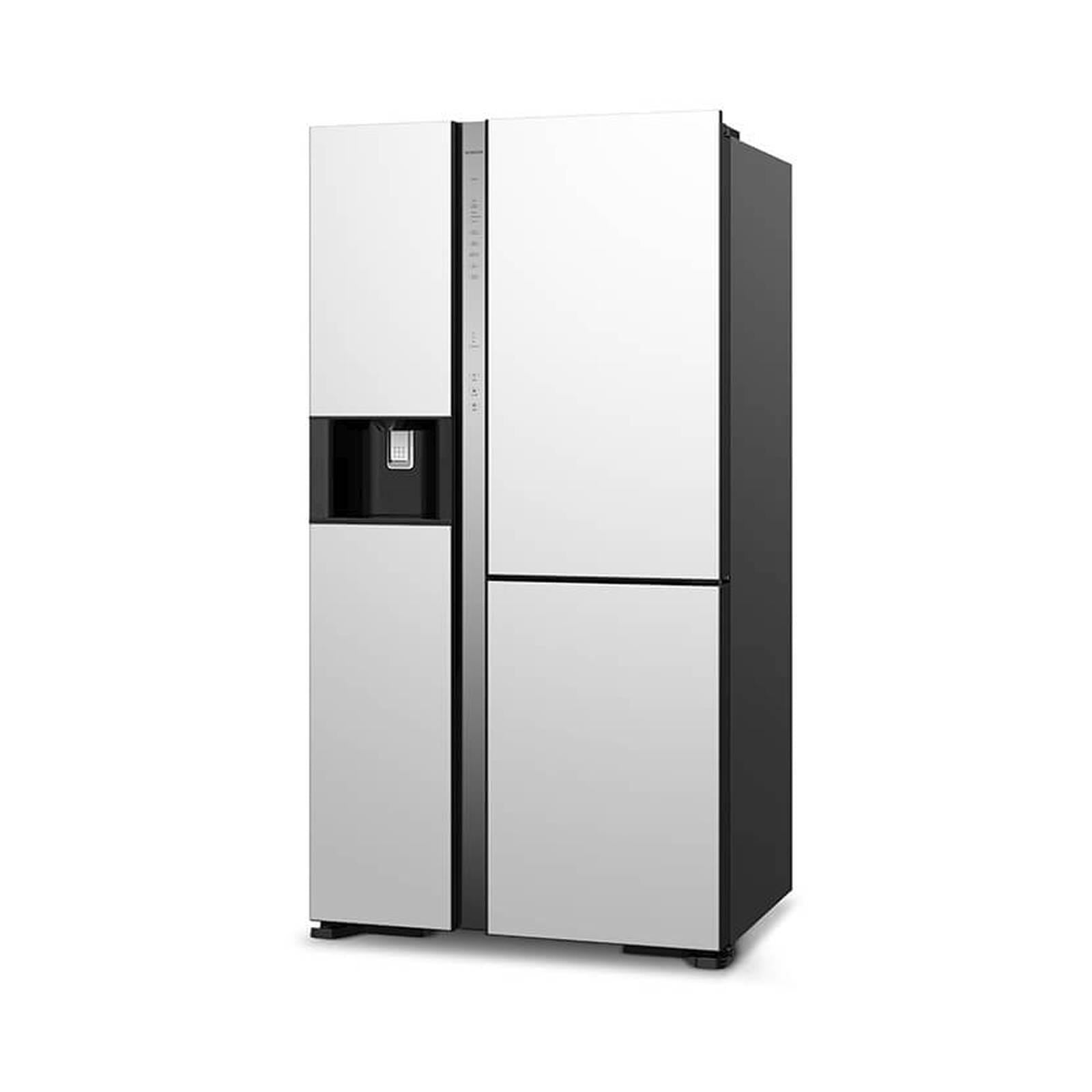 Hitachi 569L Side by Side 3-Door Deluxe Refrigerator - Energy Efficient, Frost Free, Large Capacity Fridge for Modern Kitchen & Family Use