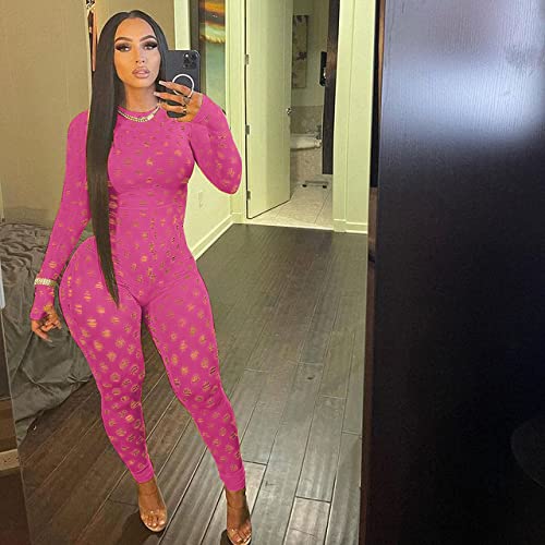 Sexy Club Outfits for Women - Long Sleeve Bodysuit Jumpsuit & Bodycon Leggings Pants Suit | Nightclub, Party & Date Night Outfits