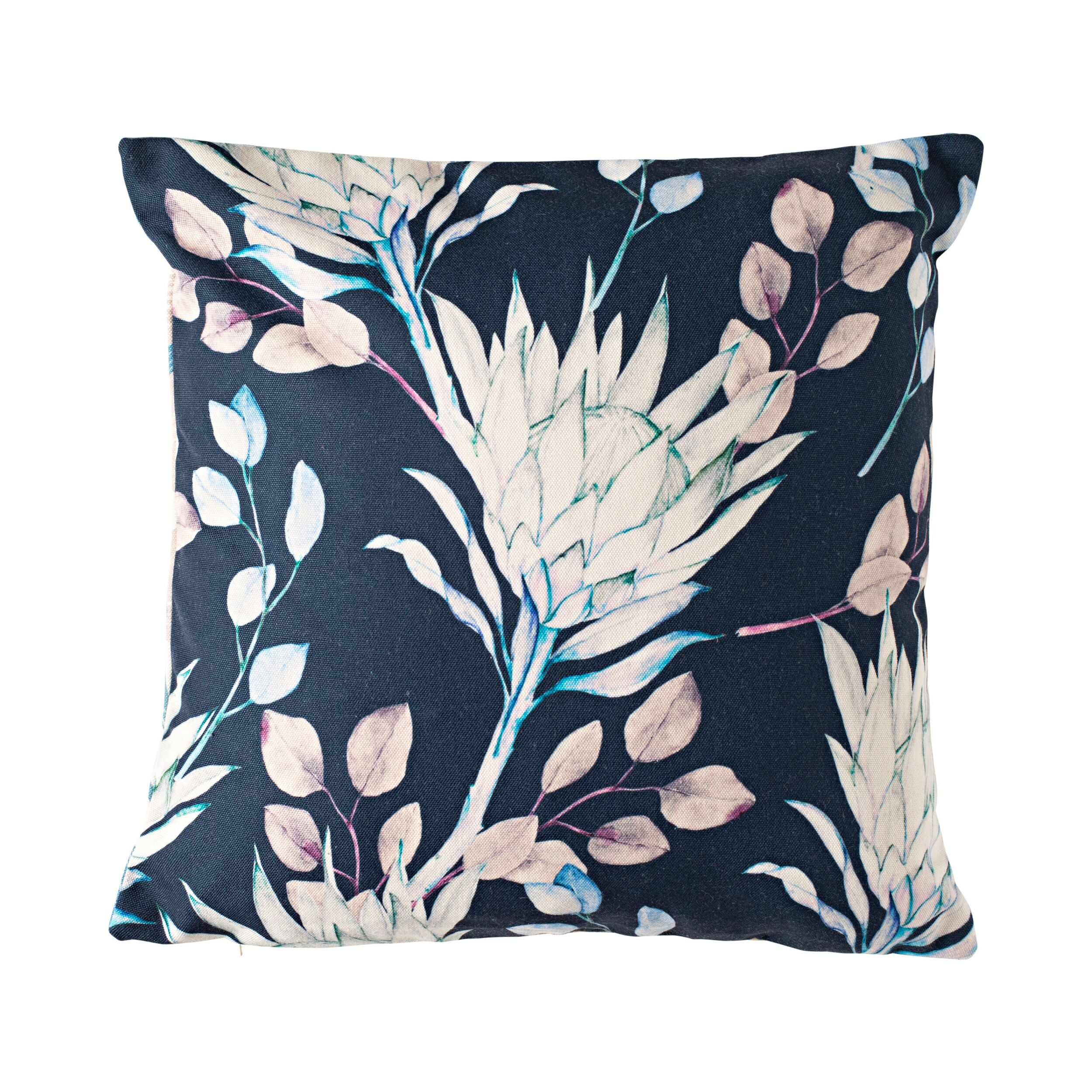 Aruba Outdoor Indoor Protea Night Garden Cushion 45x45cm - Waterproof Decorative Throw Pillow for Patio, Sofa & Bedroom Decor