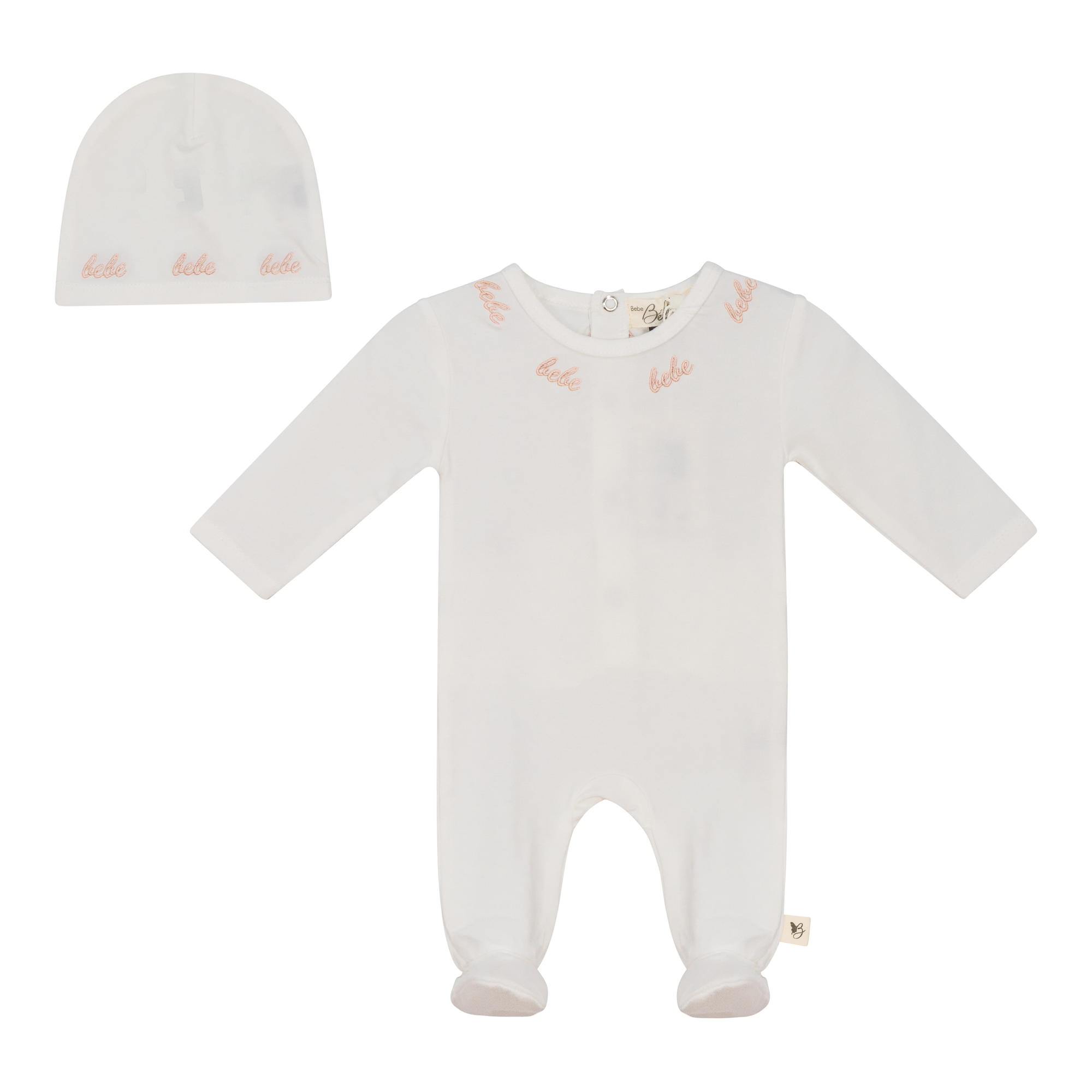 Adorable Baby Embroidered Onesie with Matching Hat - Soft Cotton Outfit for Newborns & Infants - Perfect for Photo Shoots, Gifts & Everyday Wear