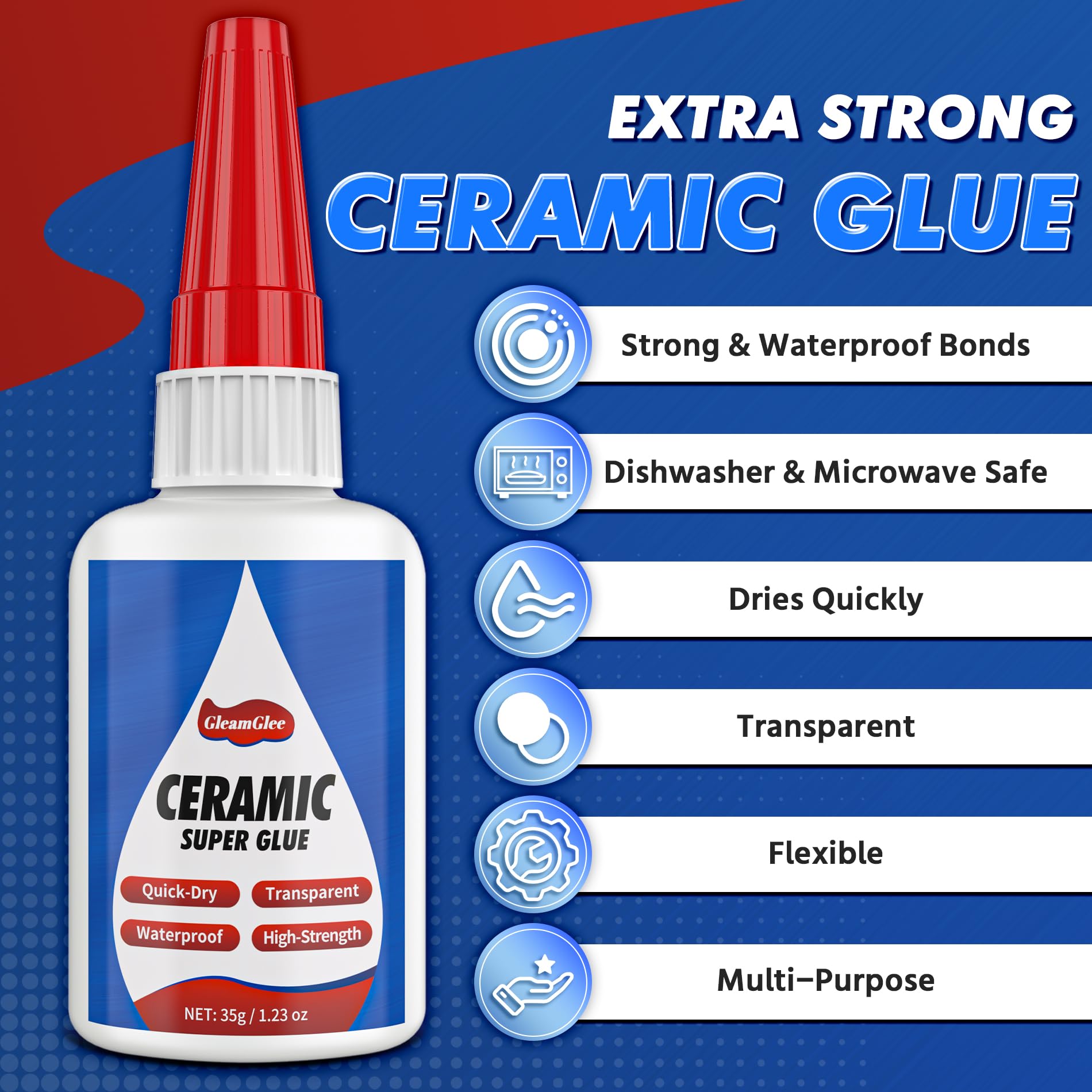 **Best Ceramic Glue – Ultra Strong Super Glue for Repairing Ceramic, Porcelain, Pottery & China – Waterproof, Heat Resistant, Food Safe Adhesive for Mugs, Dishes, Tiles & Crafts – Ideal for Home, Kitchen & DIY Projects**